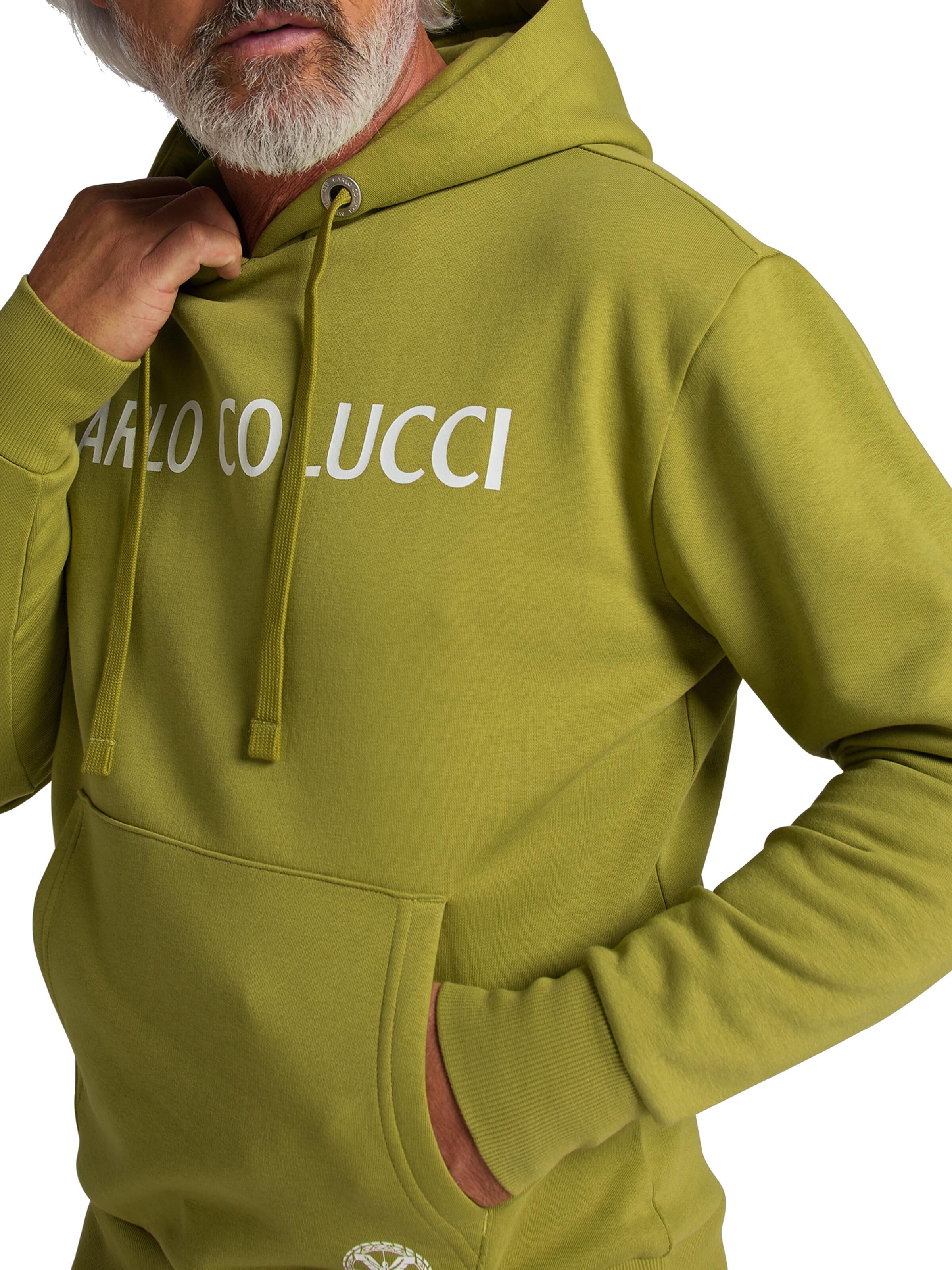 Sweat hoodie with lettering logo on chest