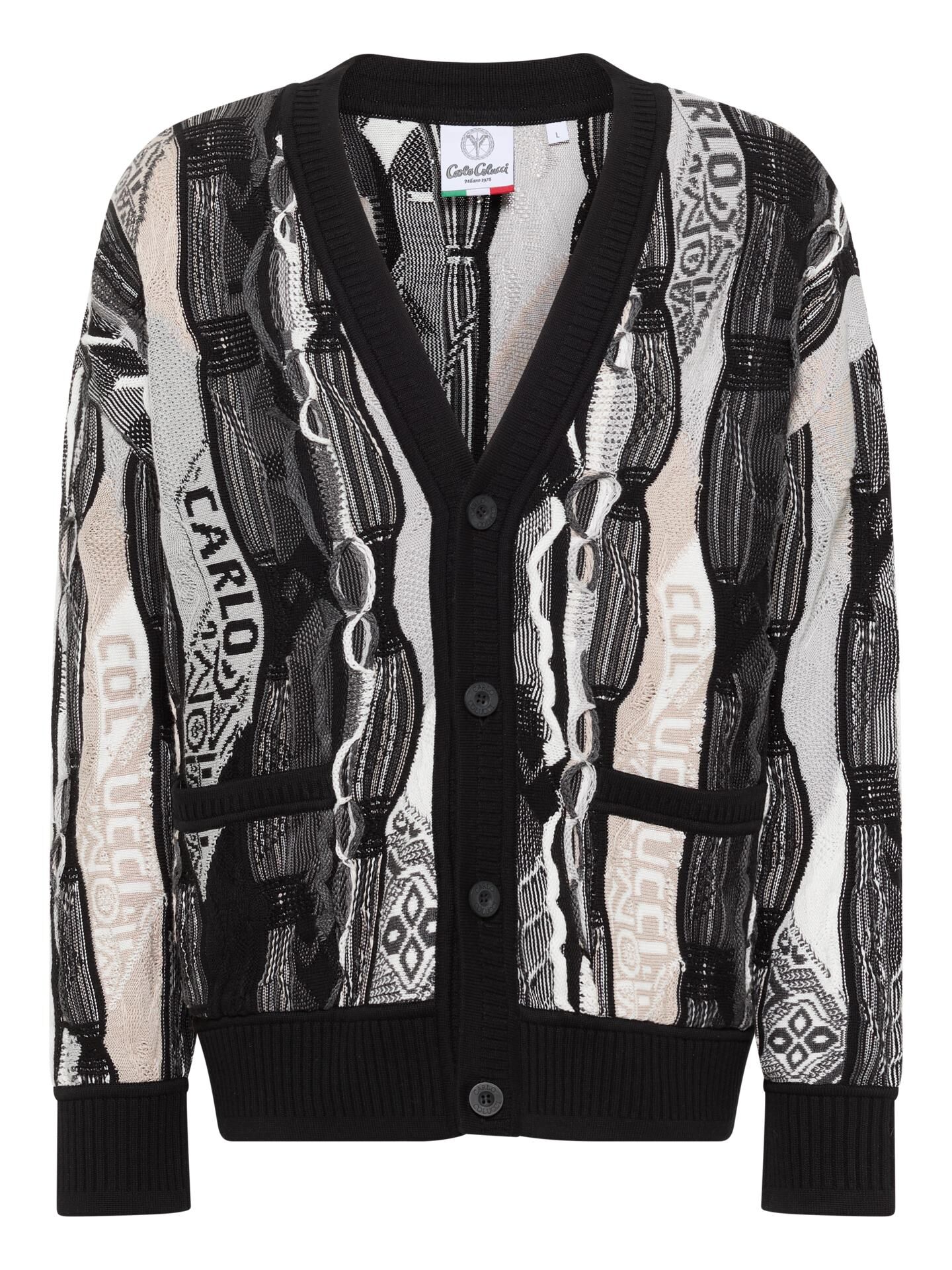 Oversize knit cardigan - 3D Knit