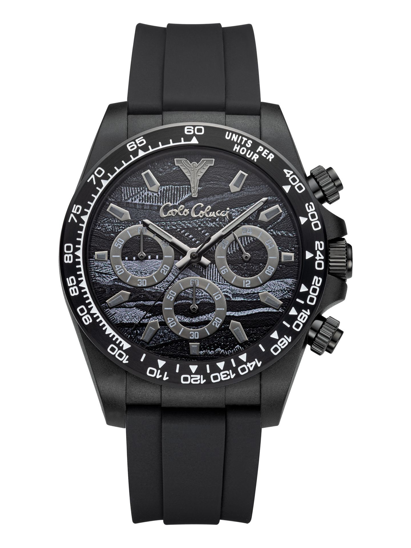  Men's watch with silicon strap