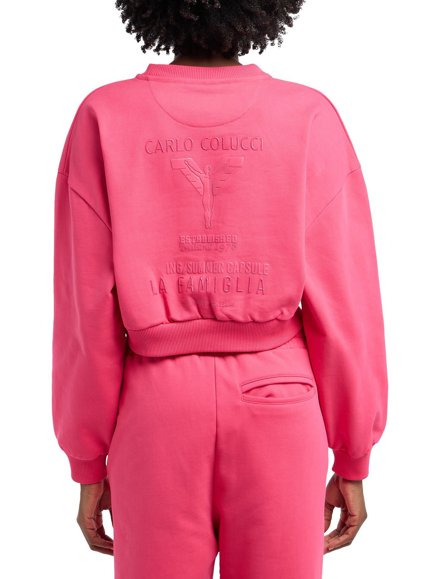 Oversize Crop Sweatshirt - La Famiglia