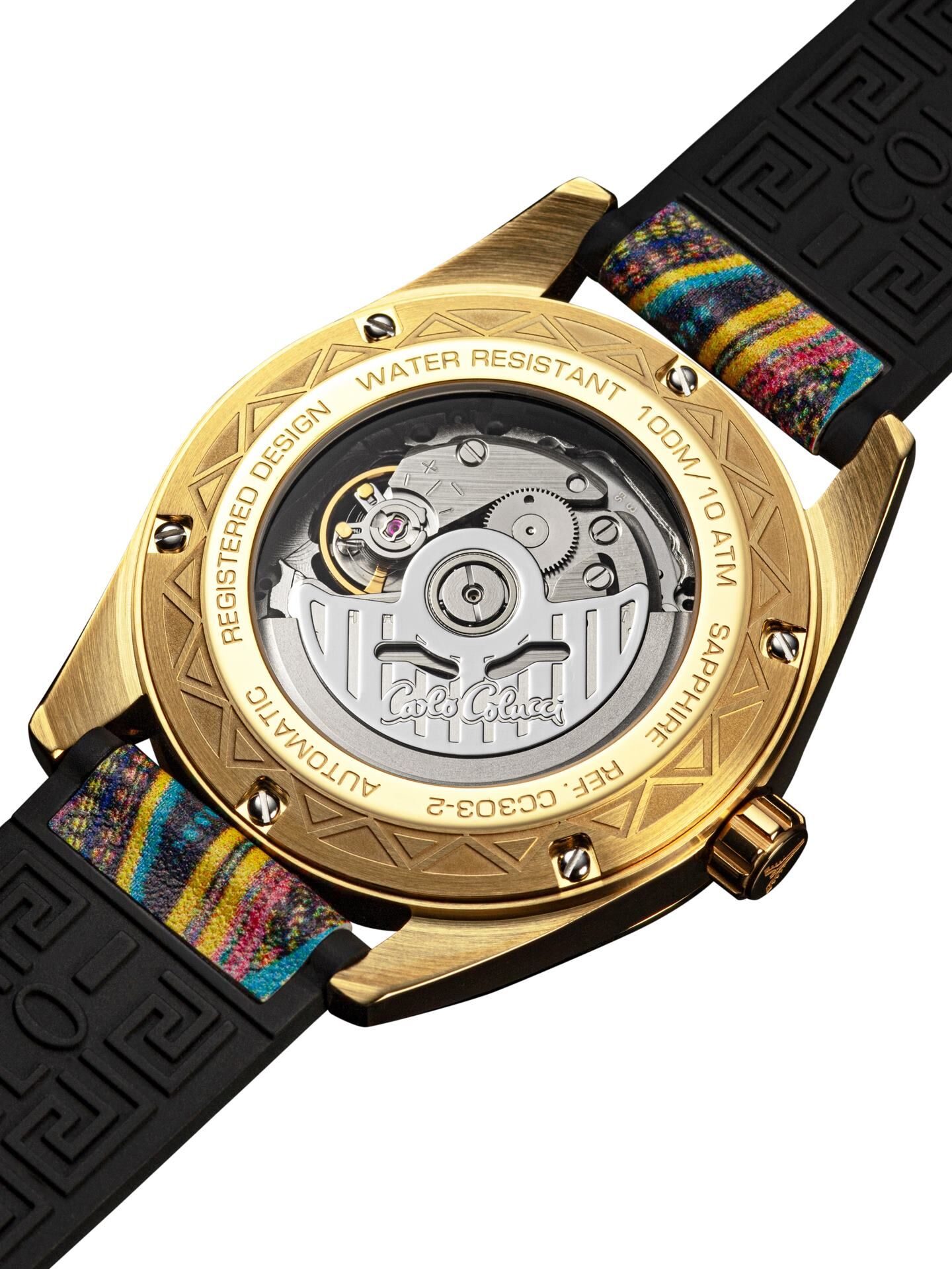 Runde Edelstahluhr mit Silikonarmband