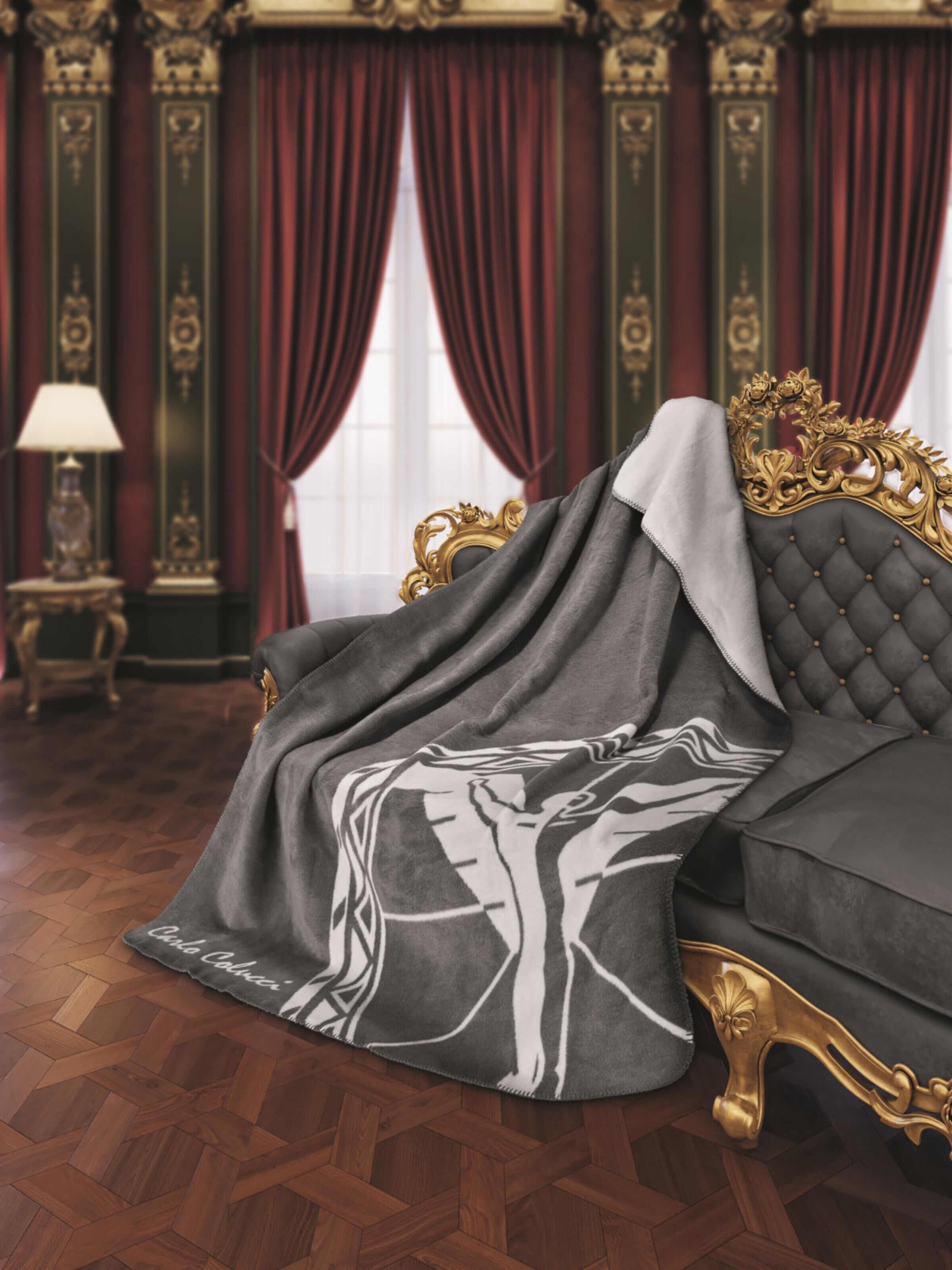 Blanket with logo