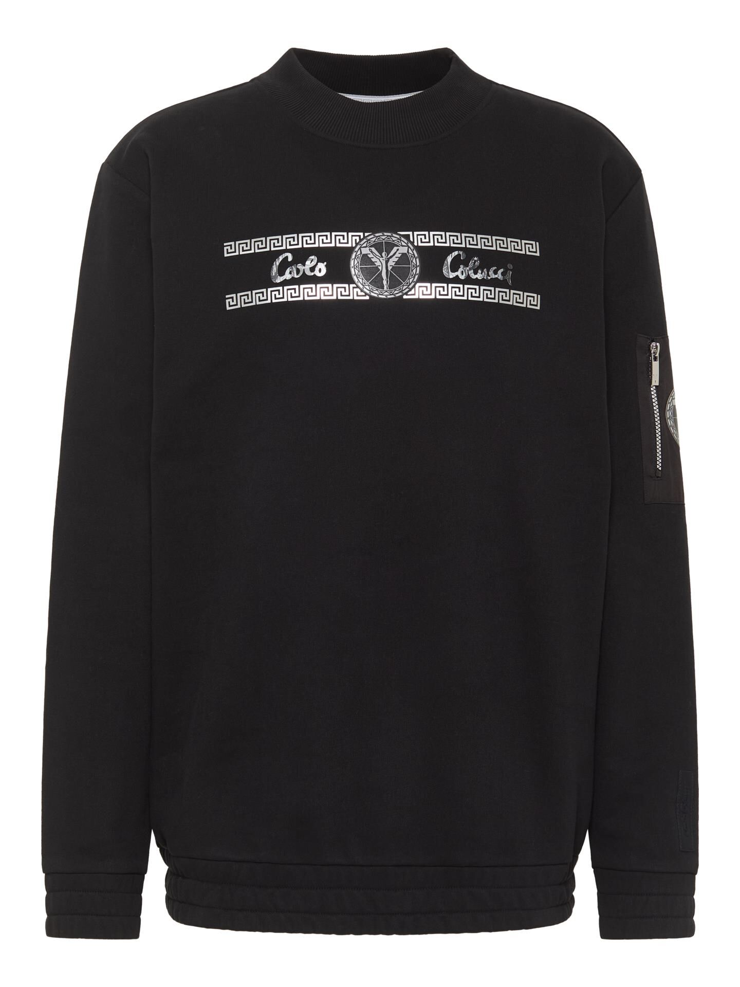 Carlo Colucci Sweatshirt -Future Chrome- - Schwarz M Schwarz
