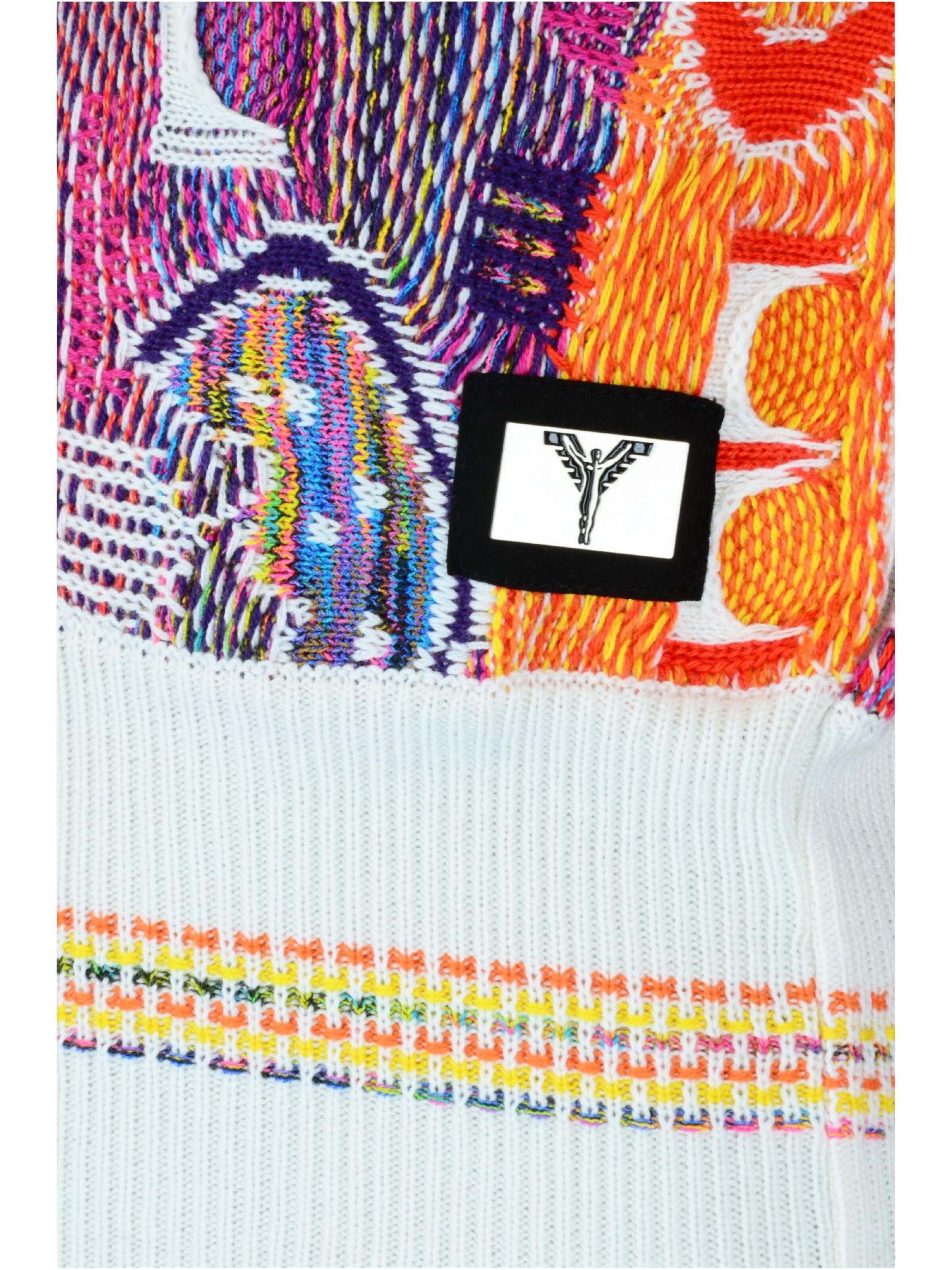 Allover girls sweater with pattern