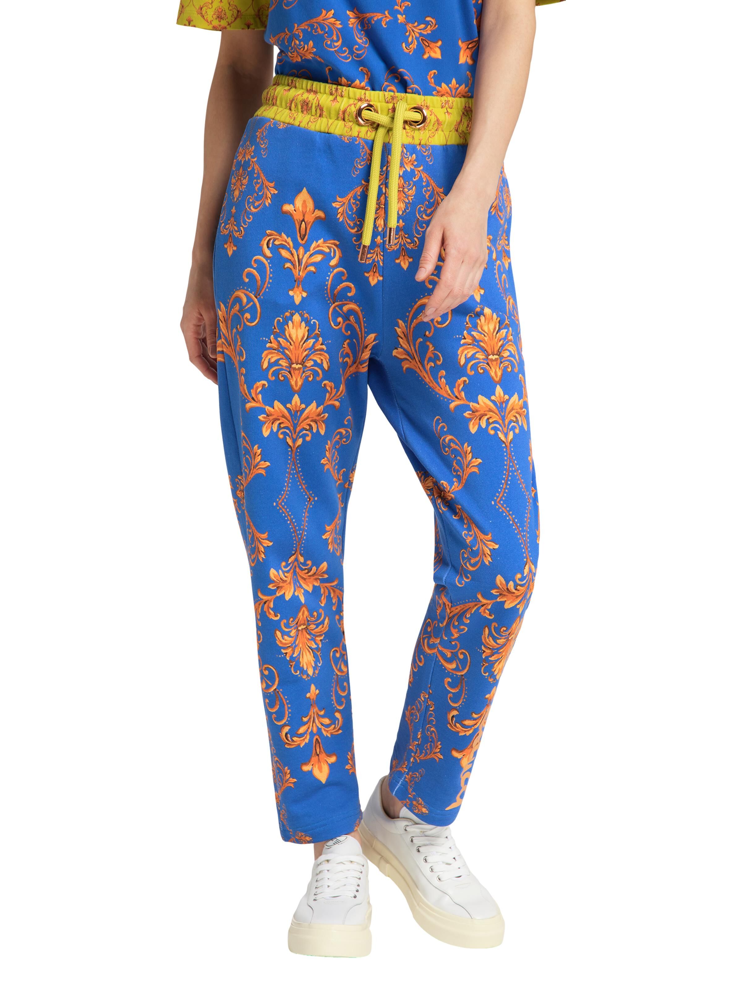 Ladies sweatpants with baroque-pattern