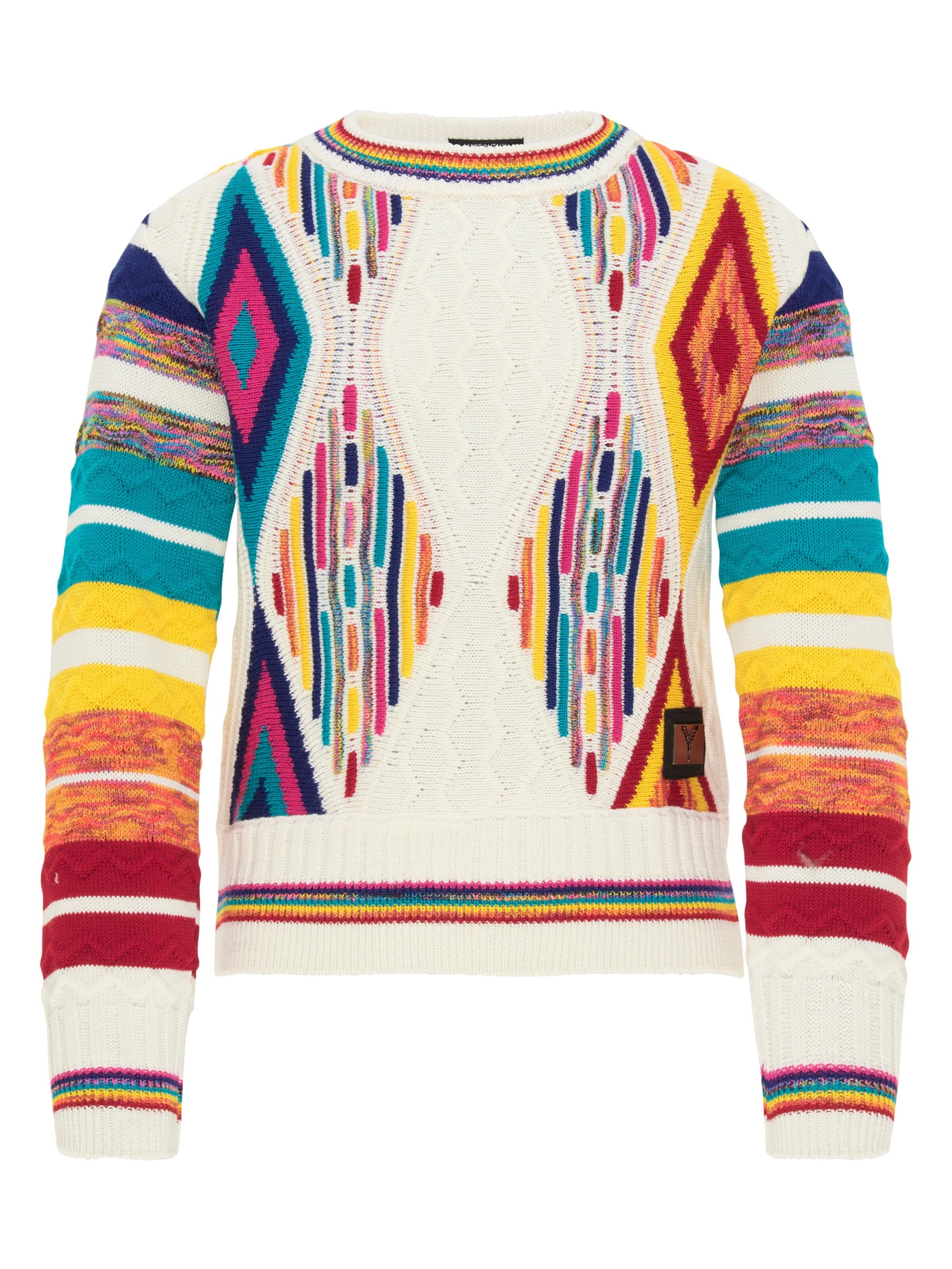 Children jacquard knit sweater
