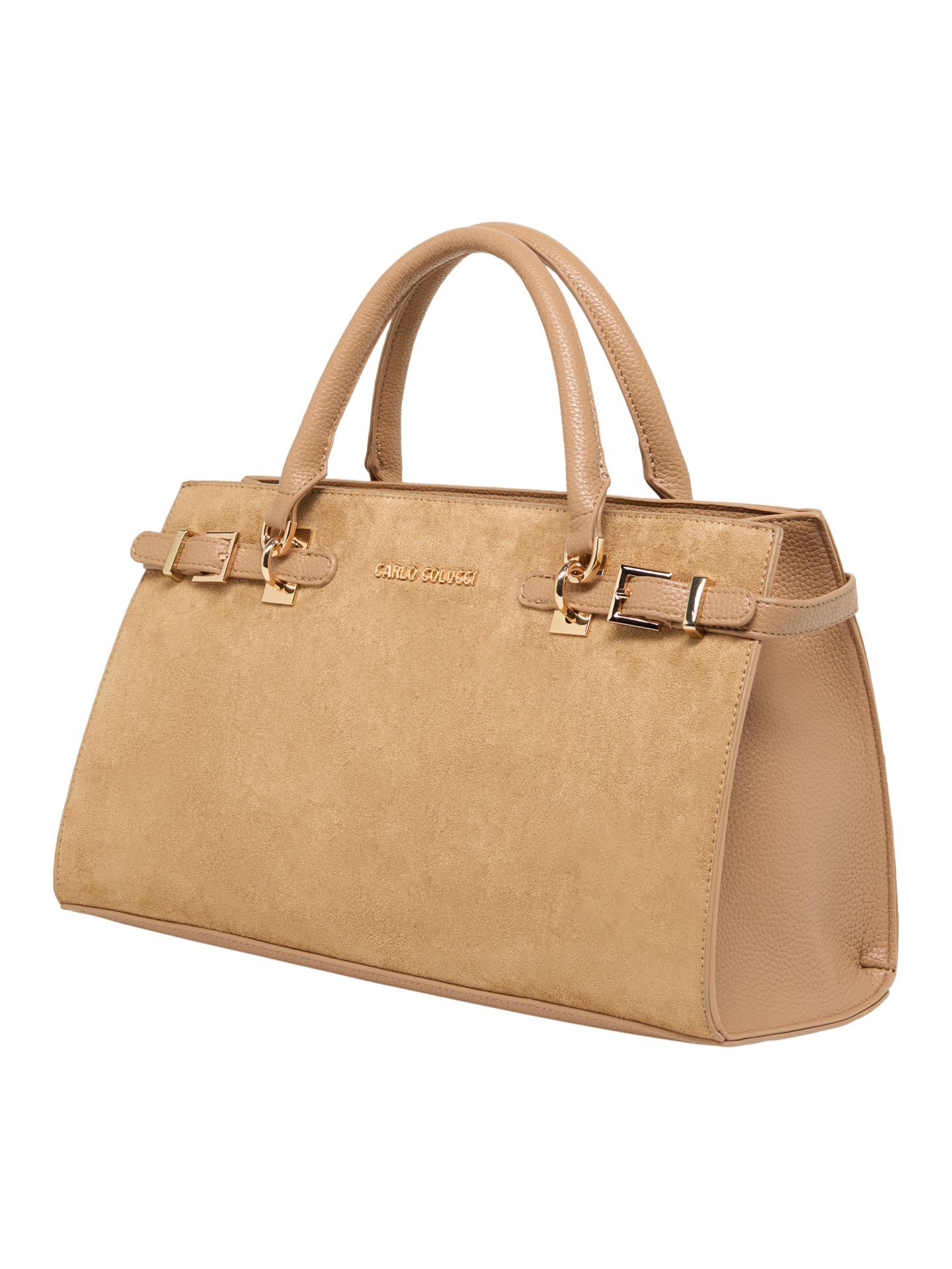 Wildleder Optik Handtasche 