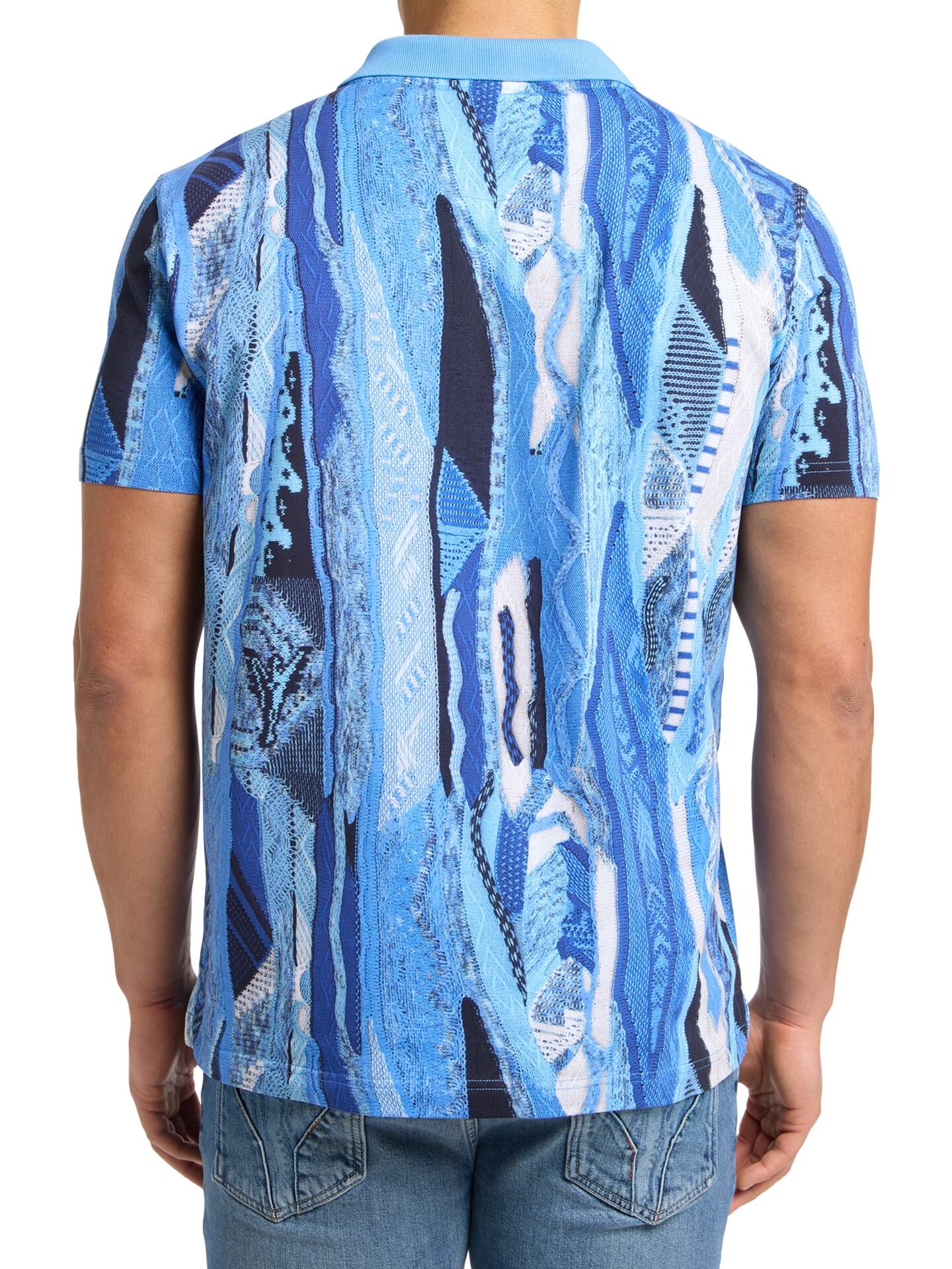 Poloshirt mit Knitprint