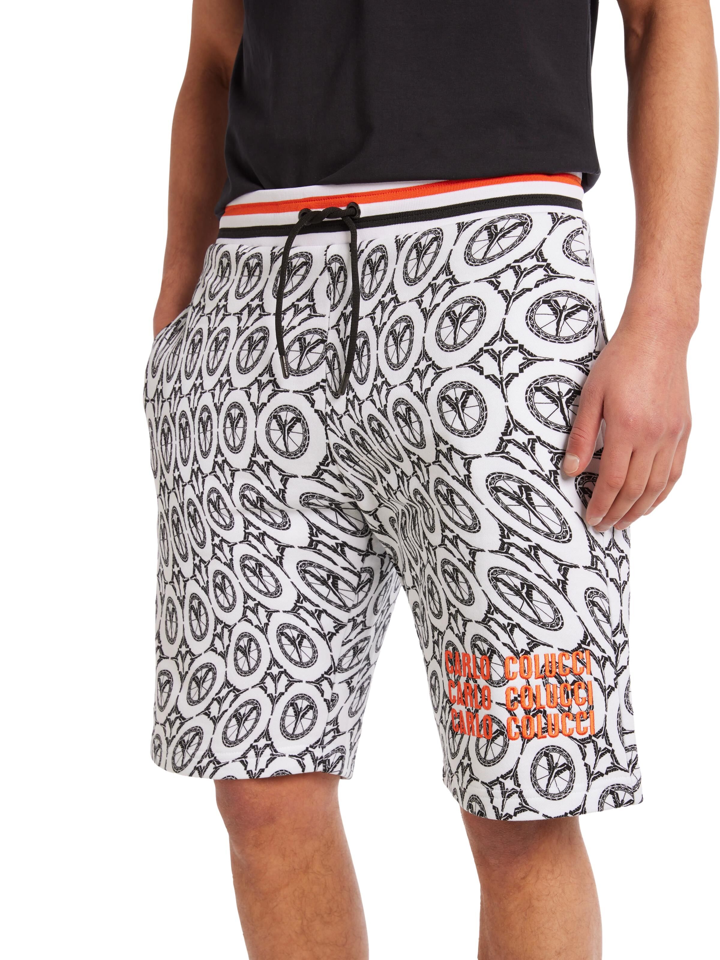 Sweatbermuda mit Monogram