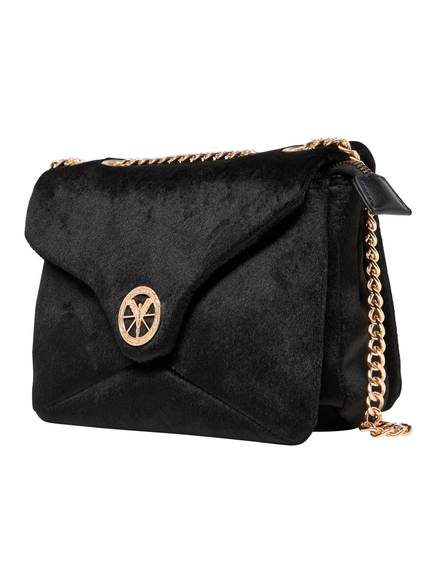 Velvet shoulder bag Black CC 14664 20