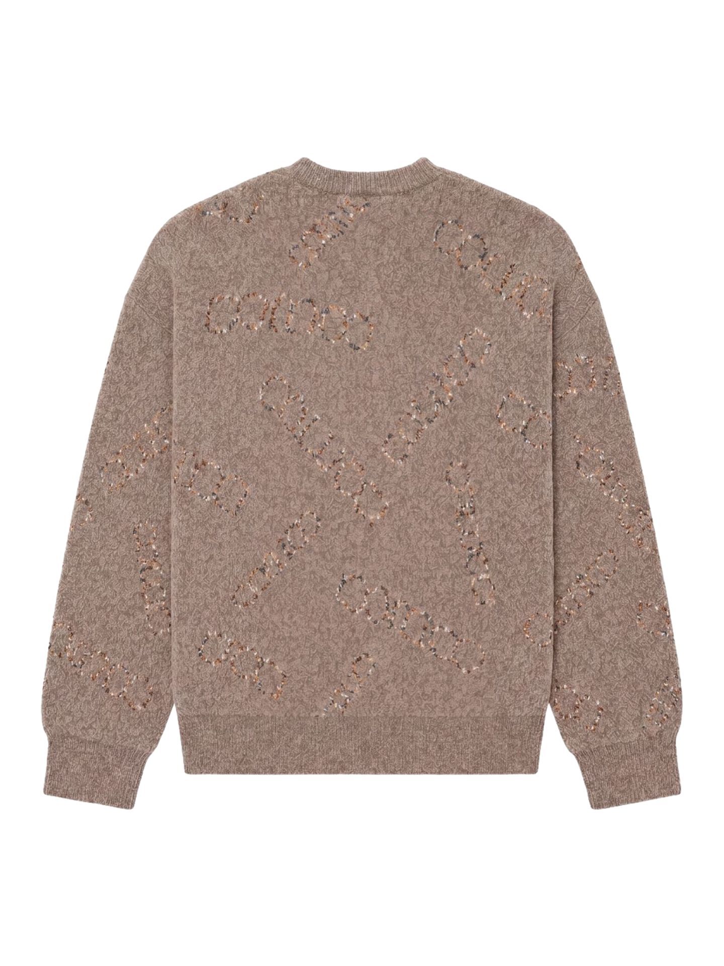  Chenille Logo Jacquard Sweater