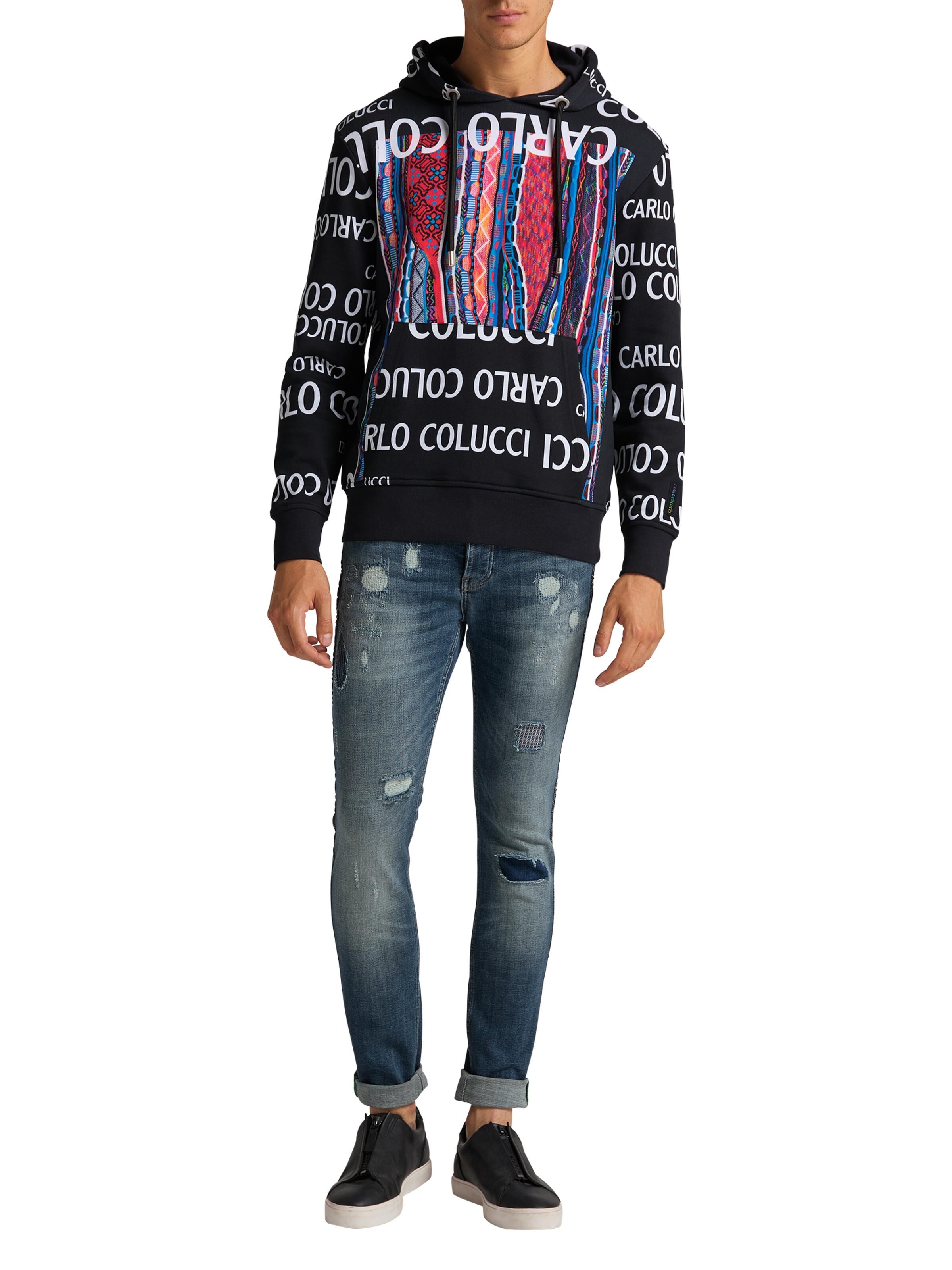  Kapuzenpullover mit Schriftzug