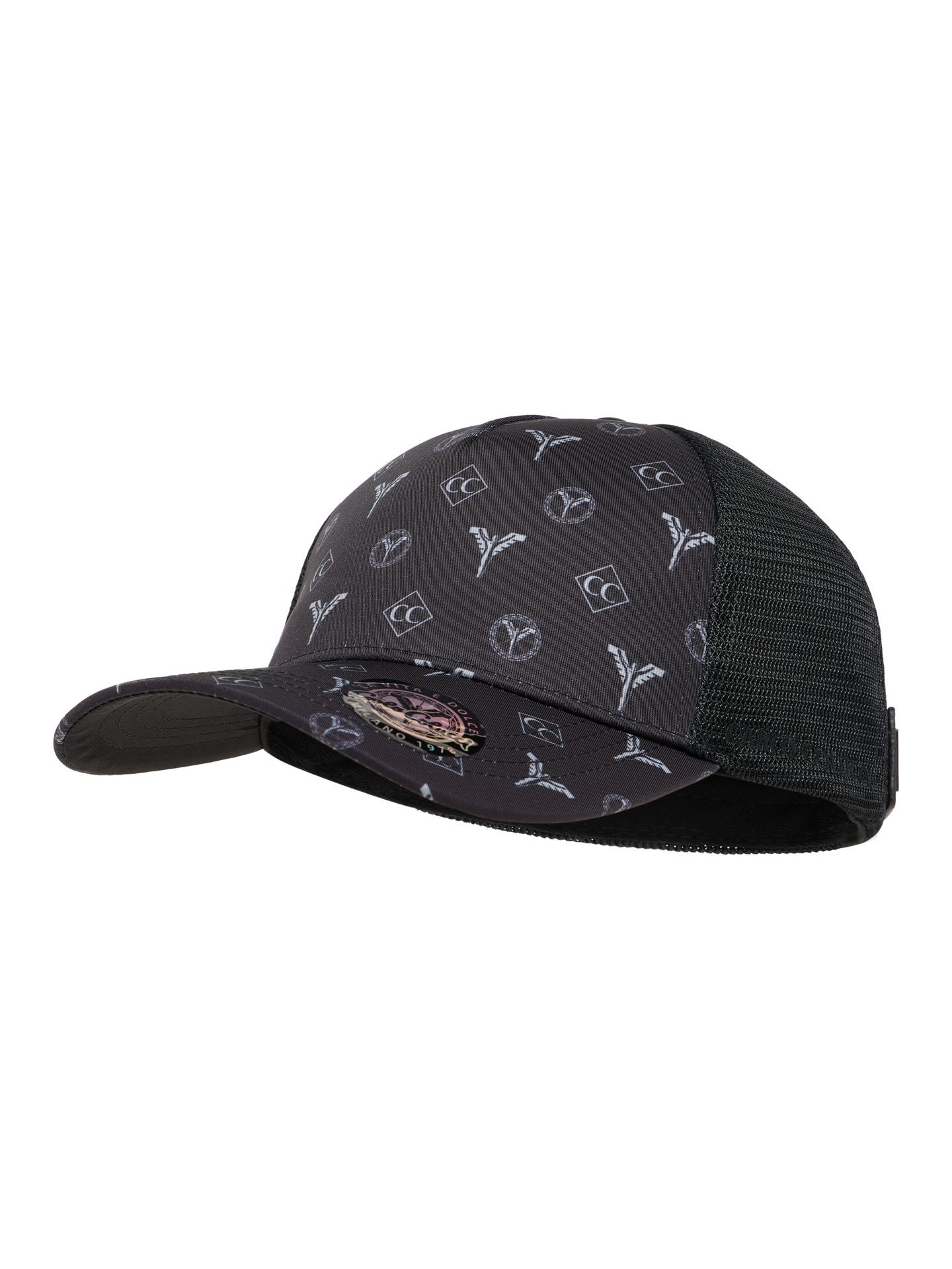 Unisex trucker cap with logo print
