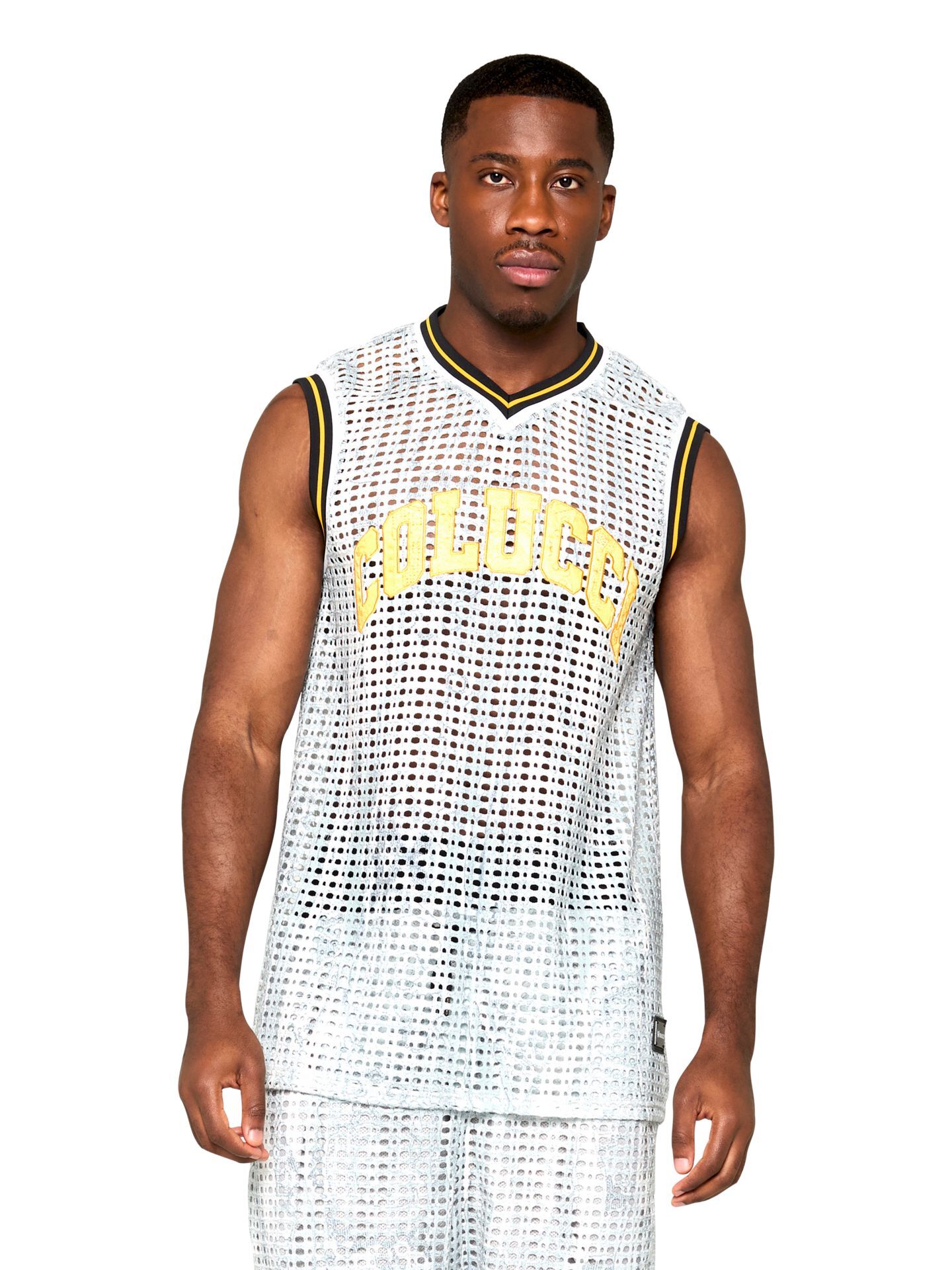  Hole Knit College Tank Top