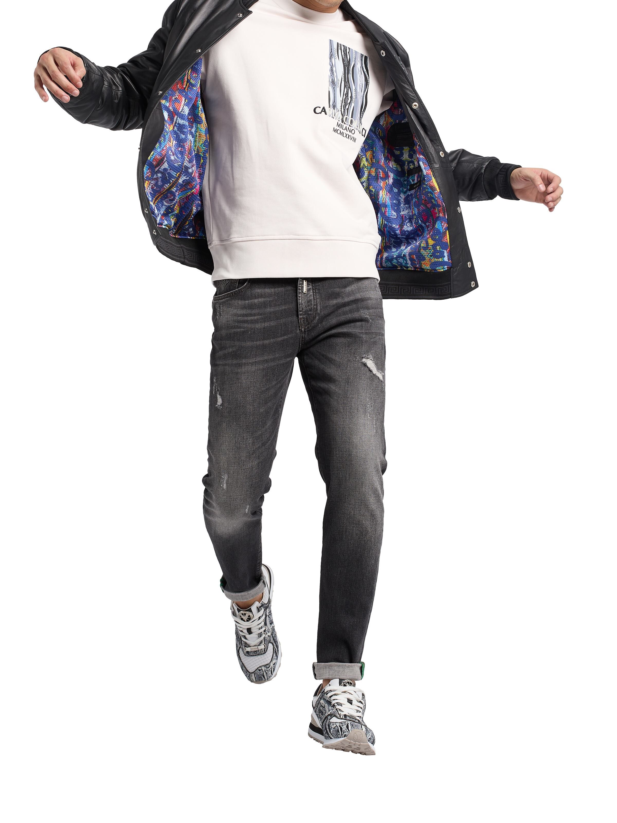 College leather blouson