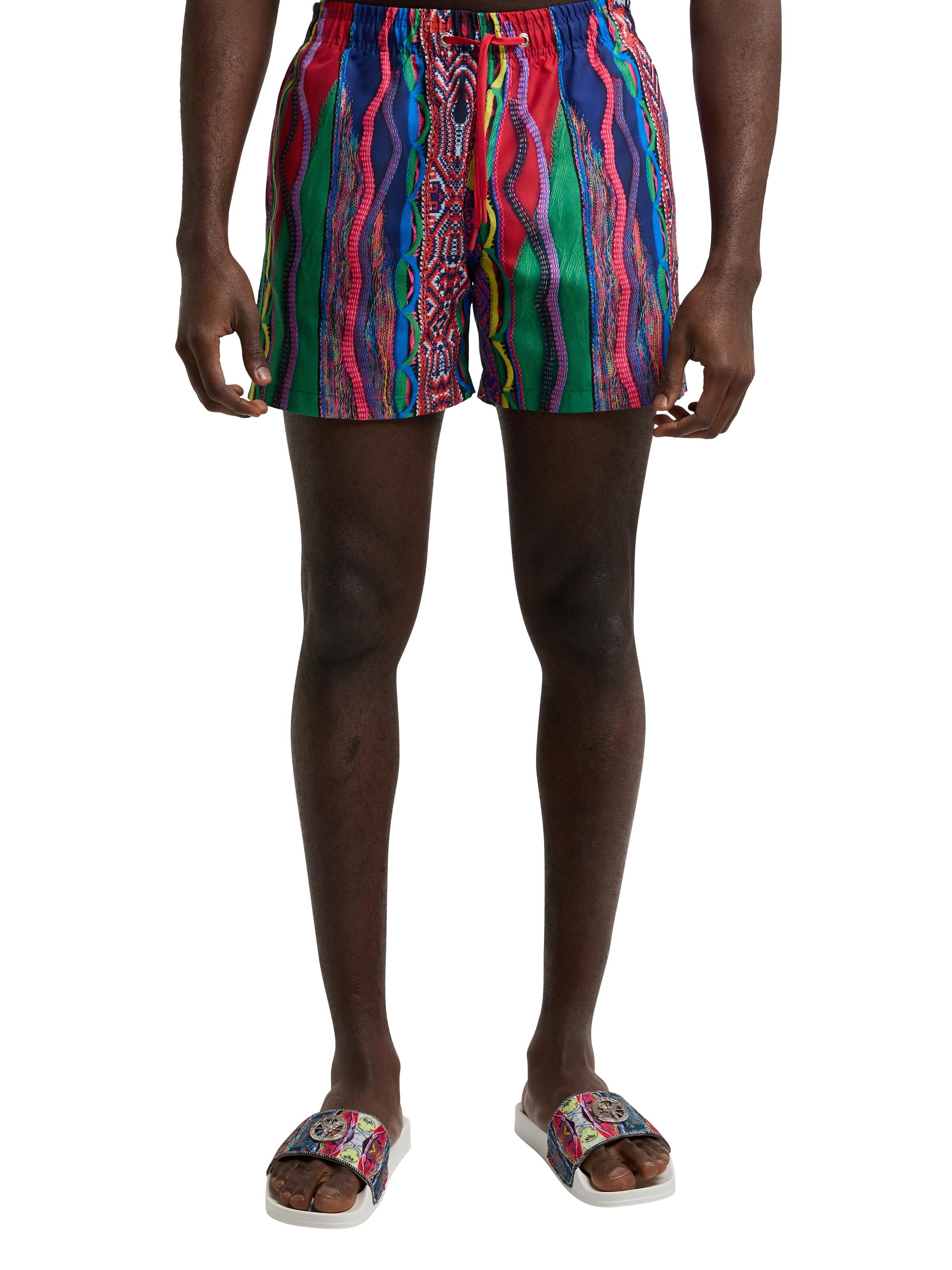  Badeshorts mit Strickmuster