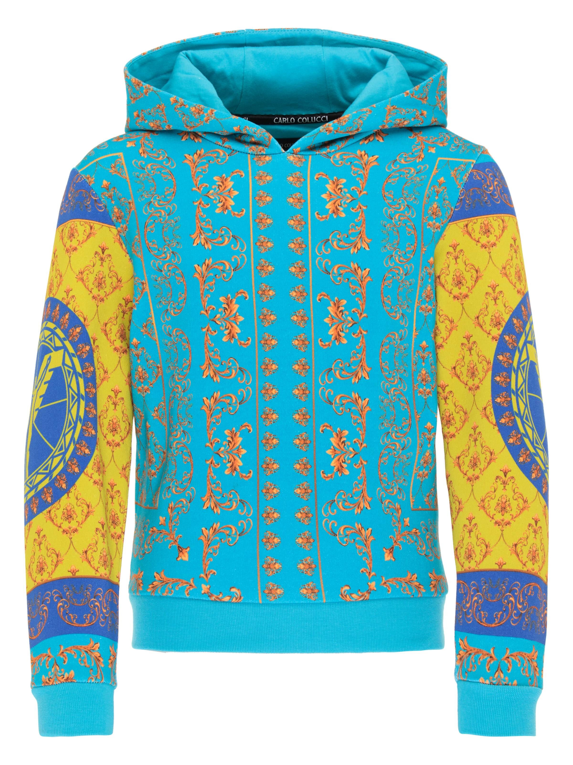 Kinder Hoodie mit Barock-Muster