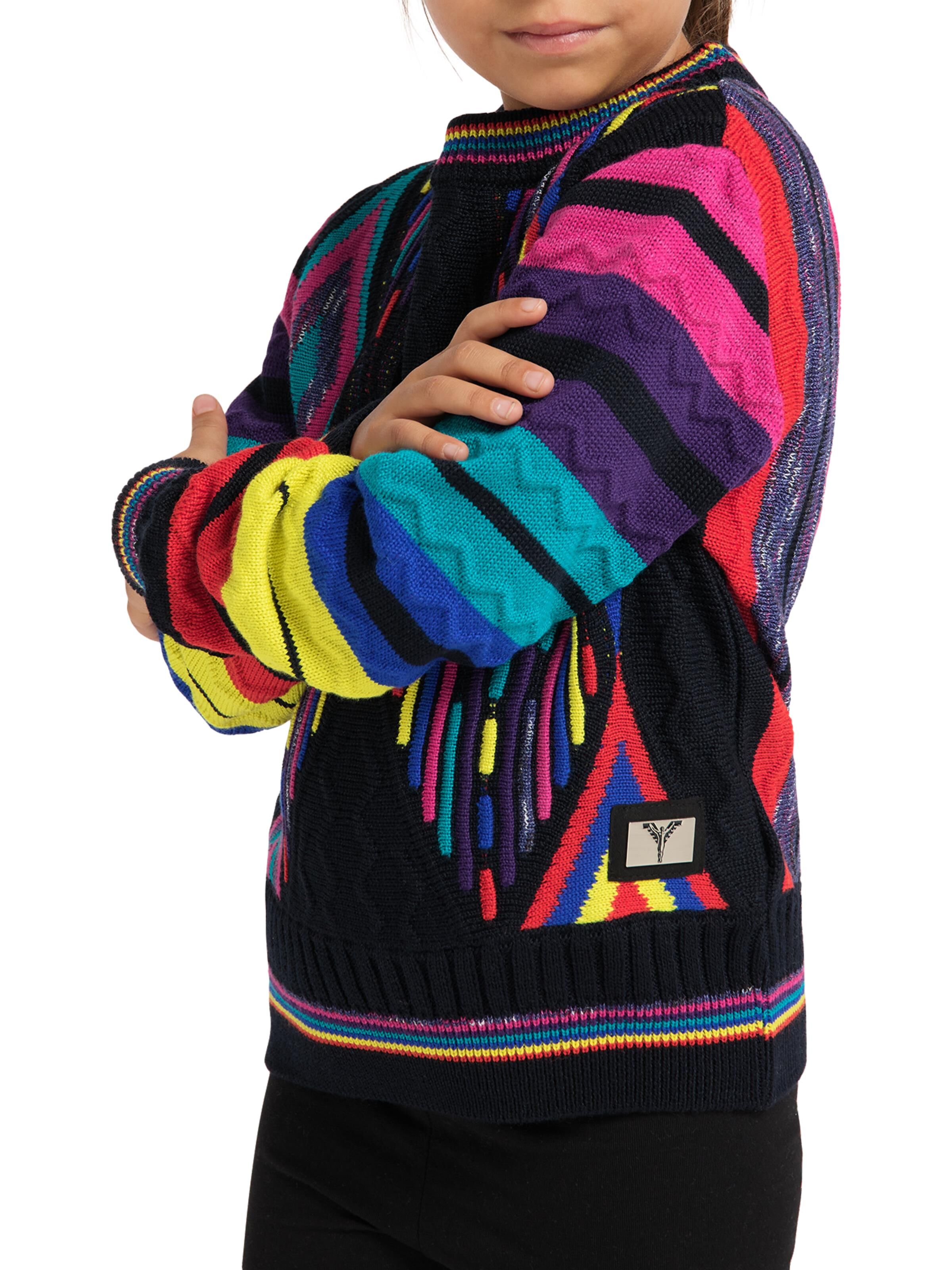 Children jacquard knit sweater