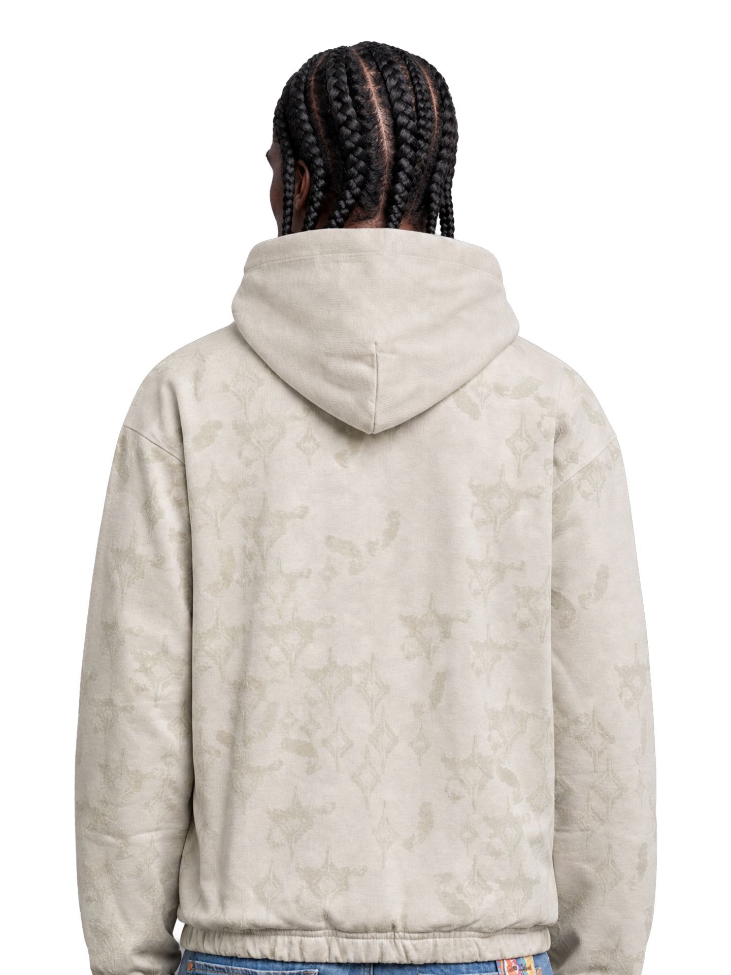  Zip hoodie with flock print - Soft Impact