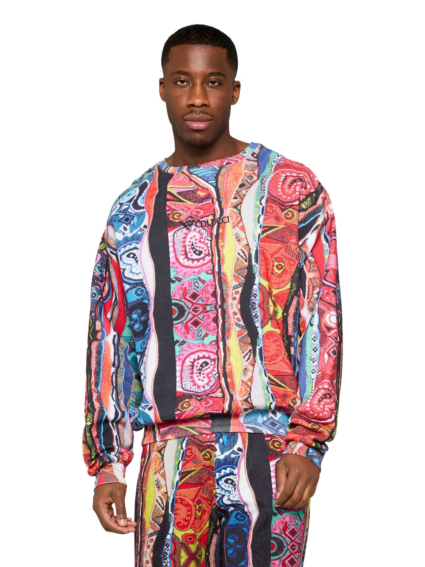  Allover print sweat shirt