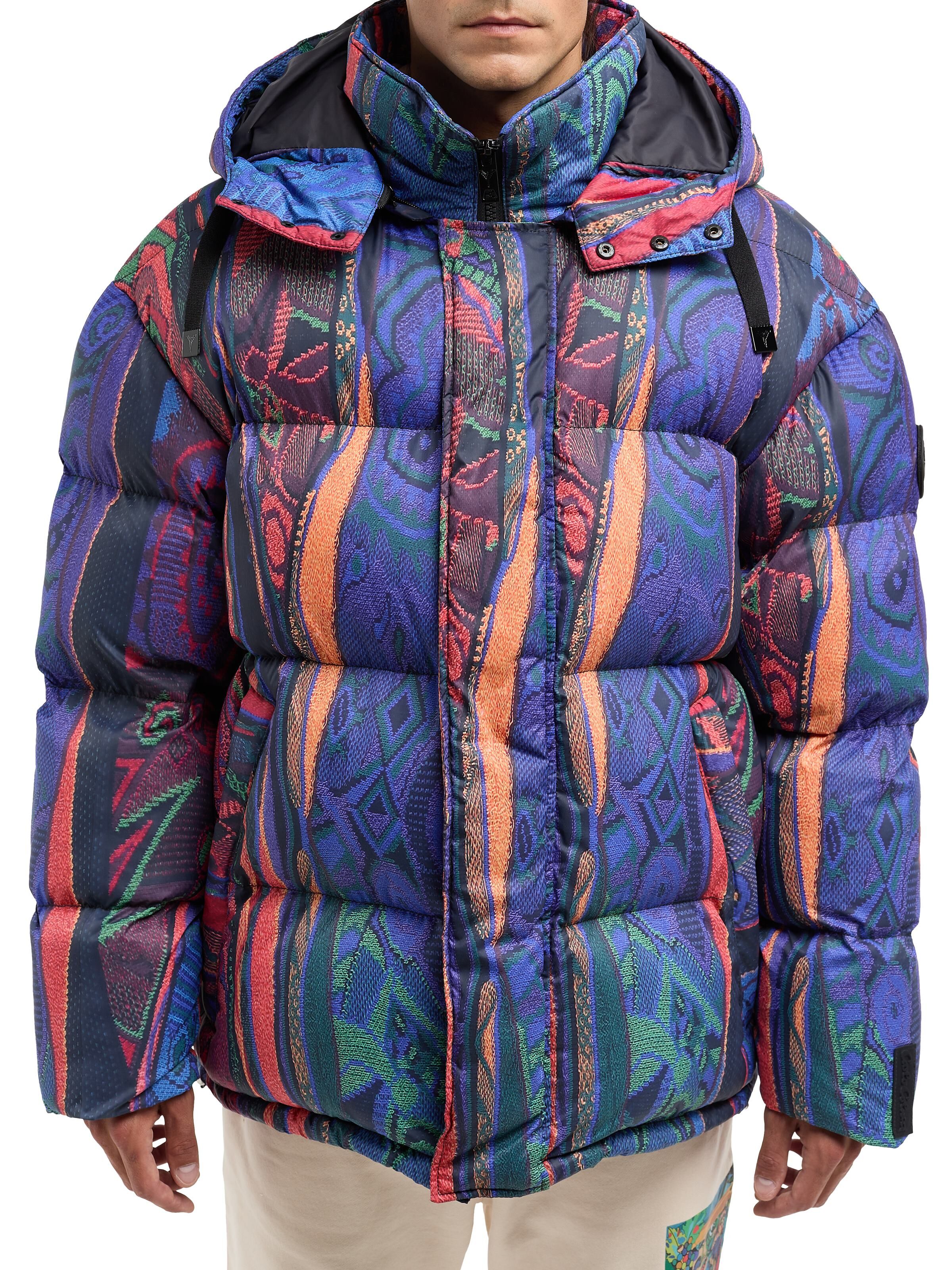 Wattierte Oversize Jacke mit Unique Badge