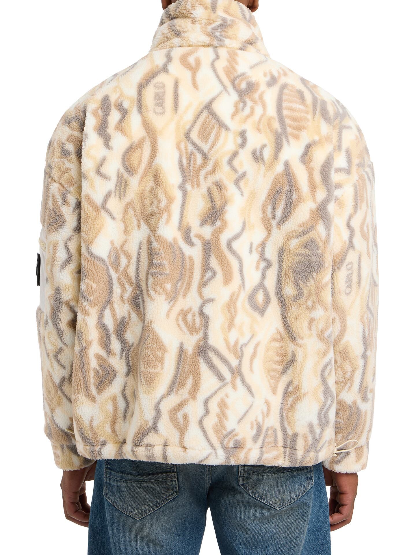 Unisex Oversize Teddyjacke | Beige | XXL | CC-C6424-571-XXL