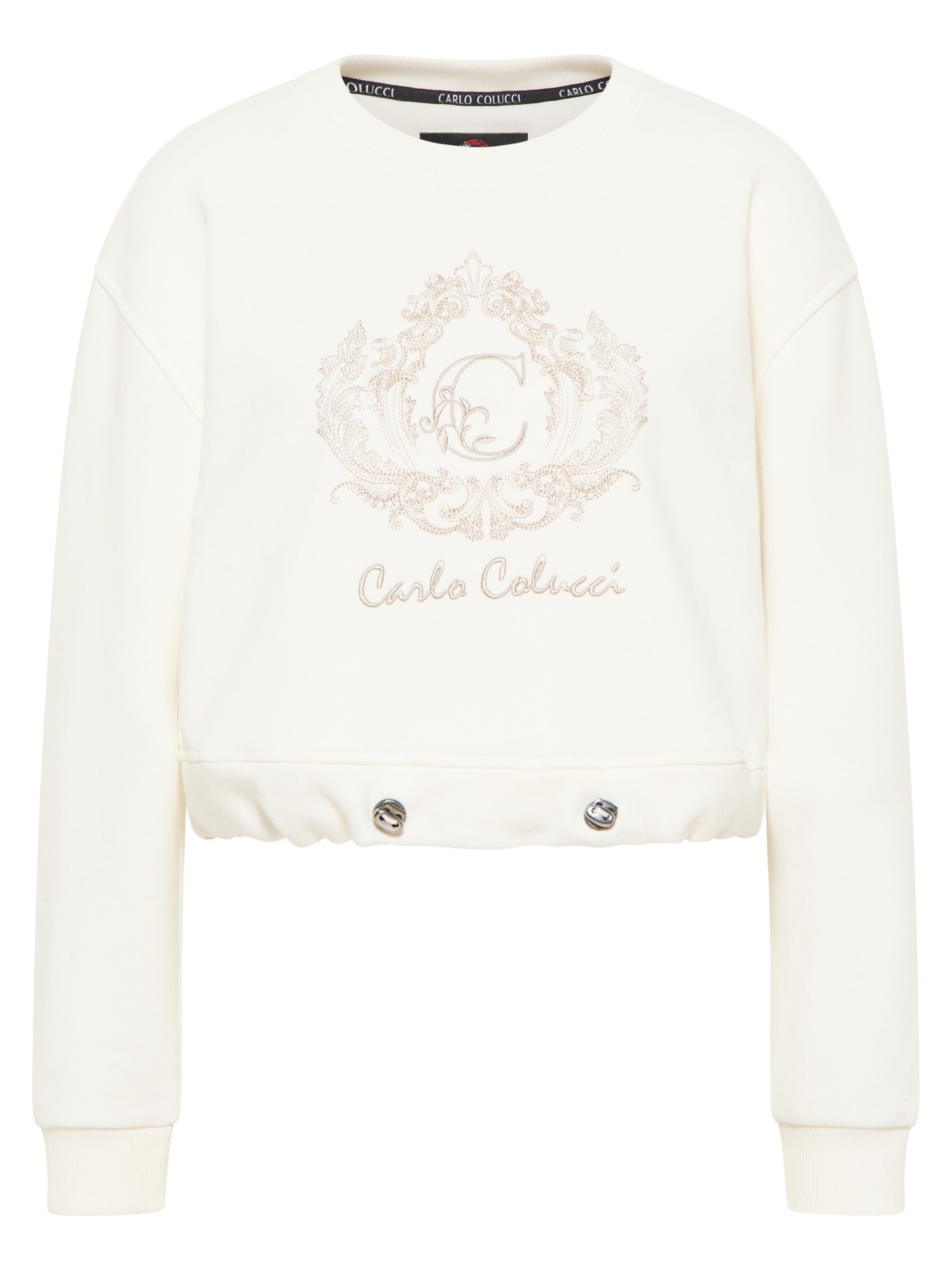 Cropped over size sweat shirt