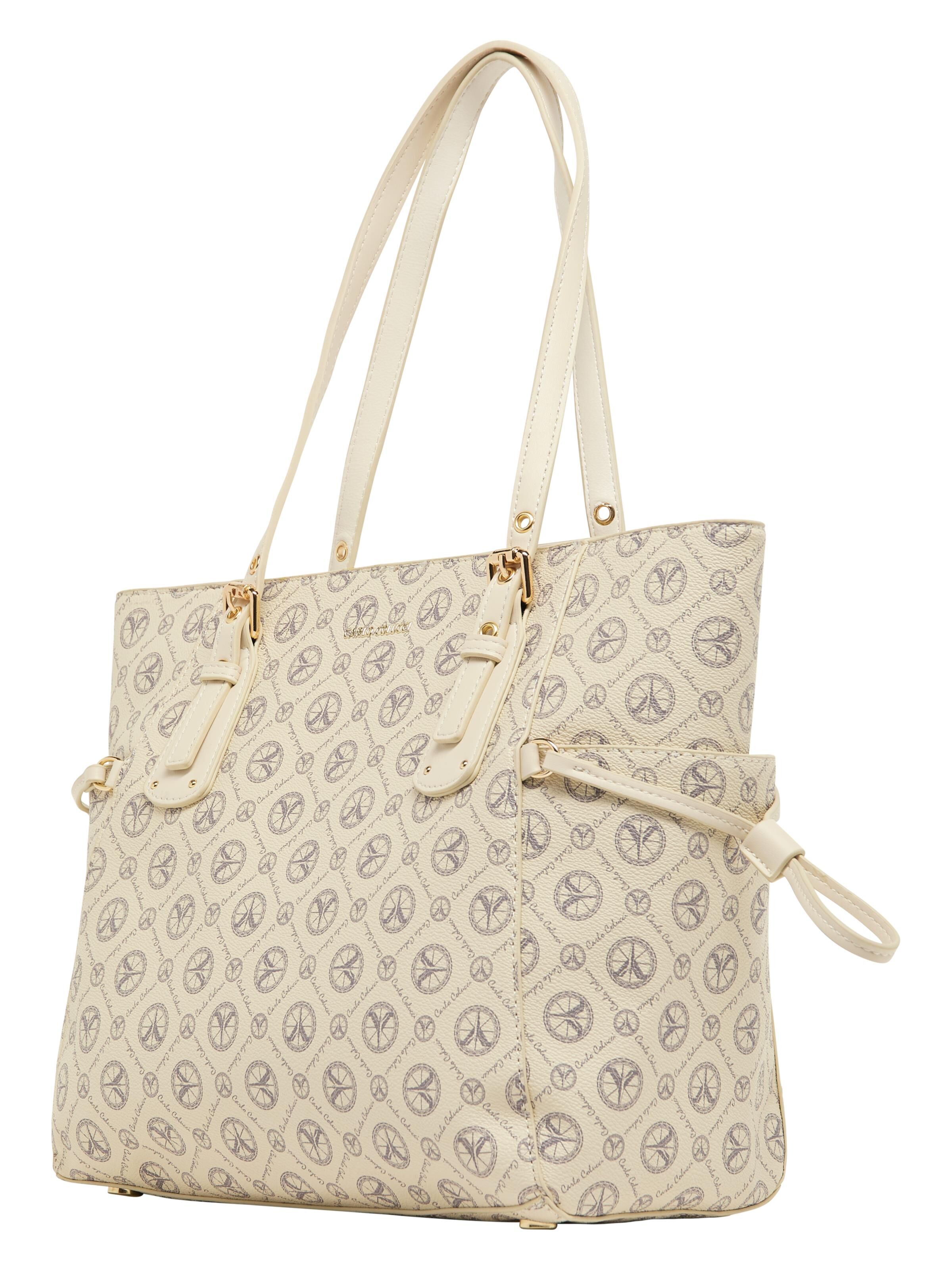 Shopper with logo print
