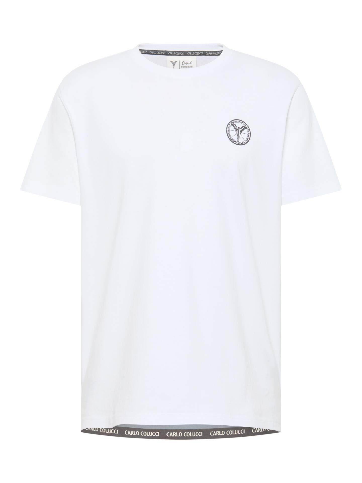 Carlo Colucci T-Shirt -Casual Fashion- - Weiß M