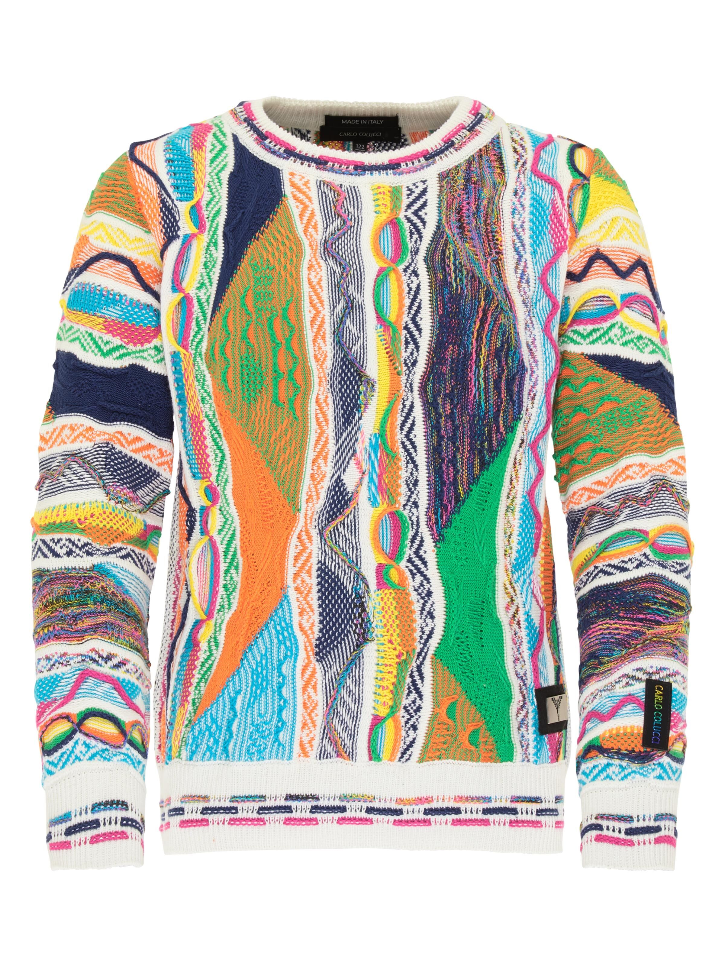 Children jacquard knit sweater