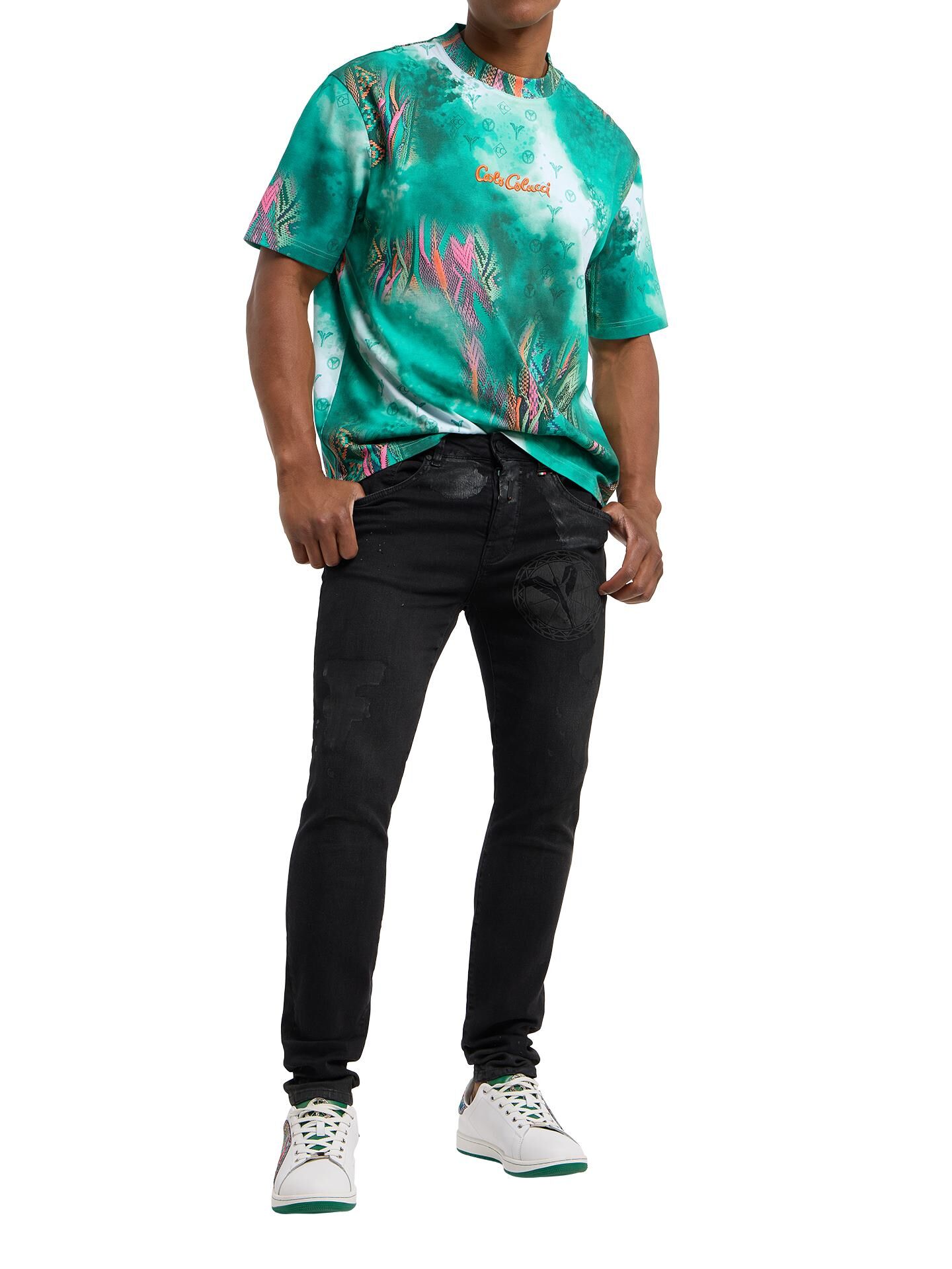 Oversize T-Shirt - Sprayed knit