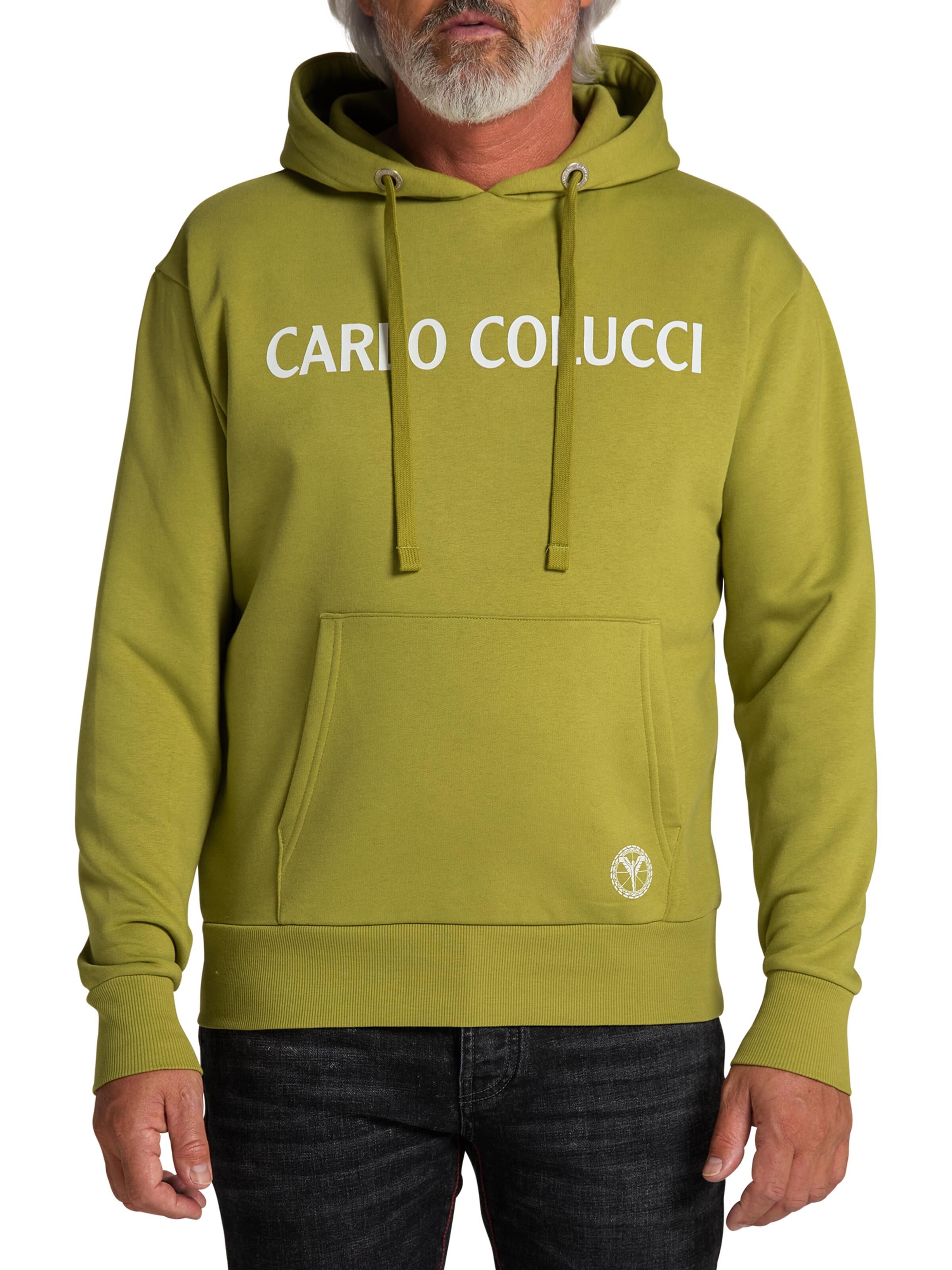 Sweat hoodie with lettering logo on chest