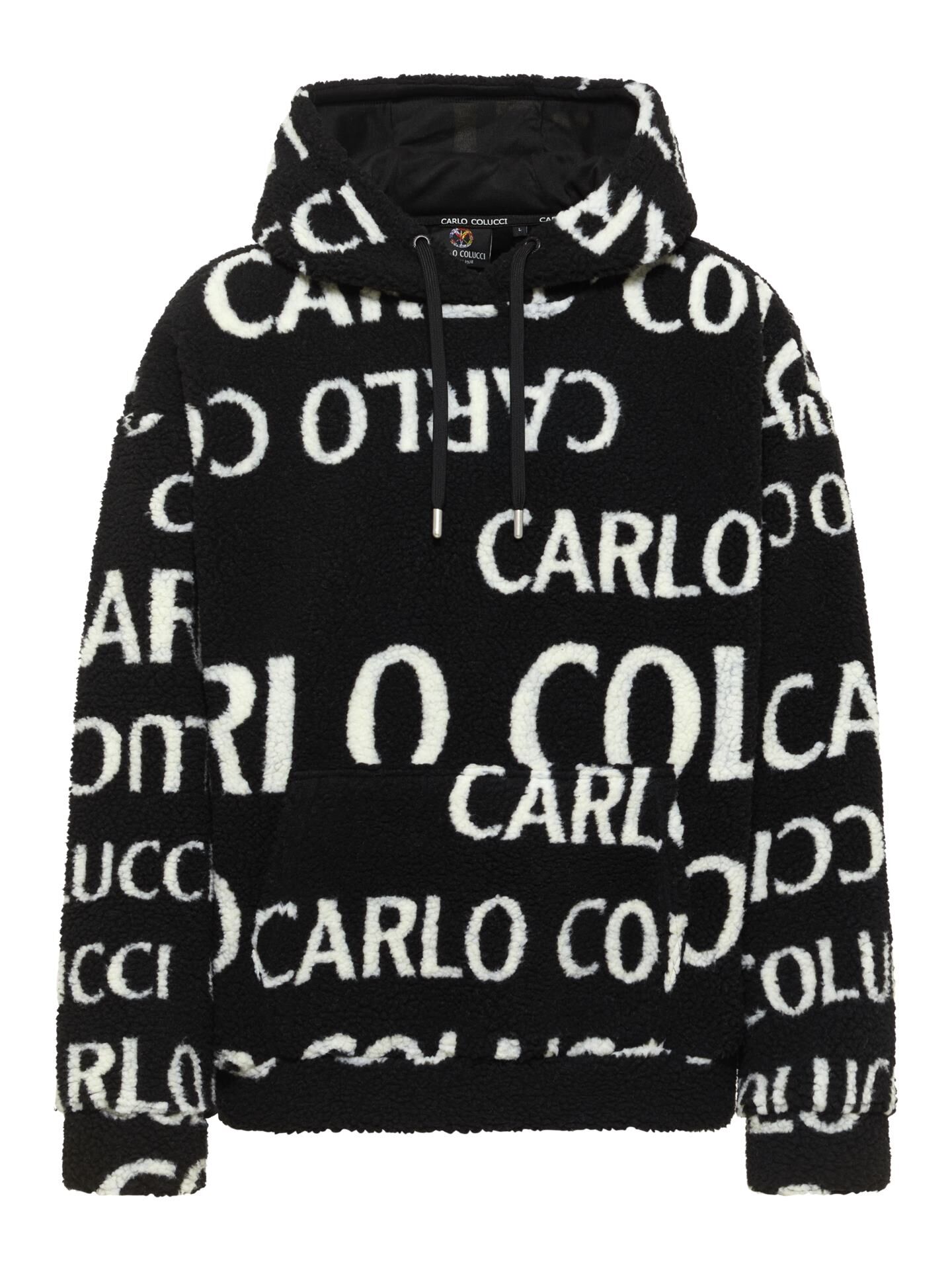 Hoodie in teddy fur look