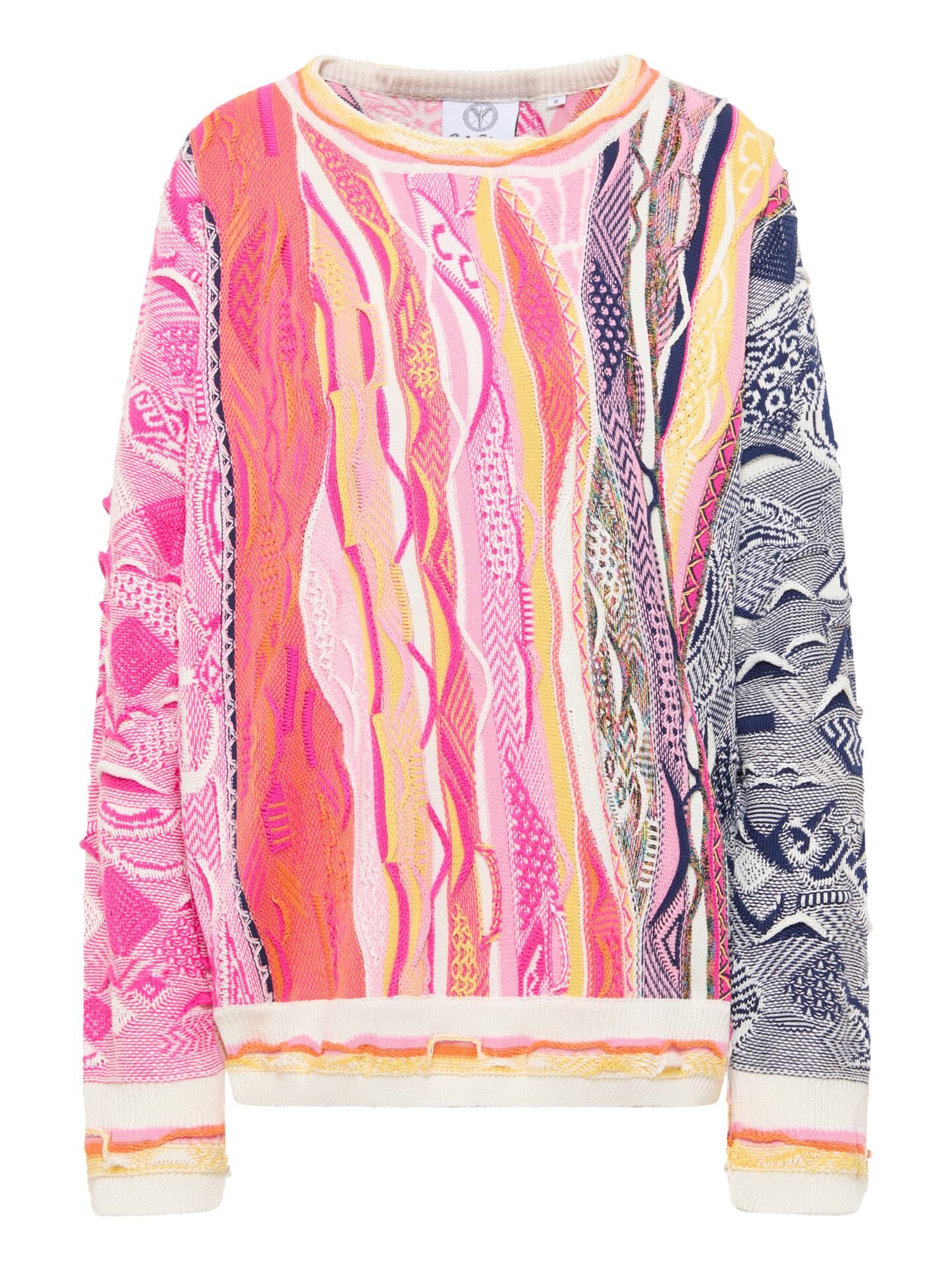 Carlo Colucci Oversize Strickpullover - L/40 Pink