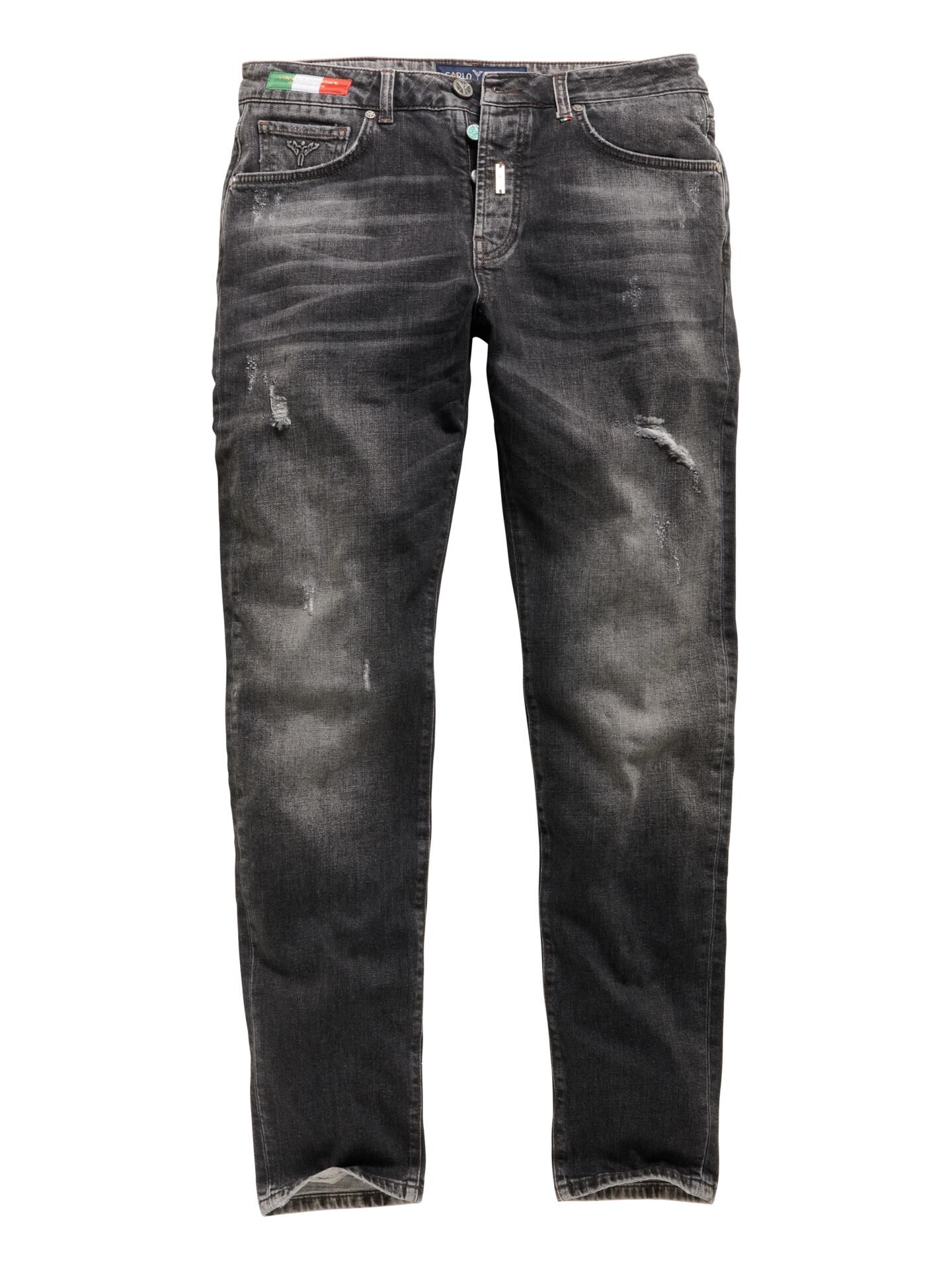 5-Pocket Jeans mit Used-Details