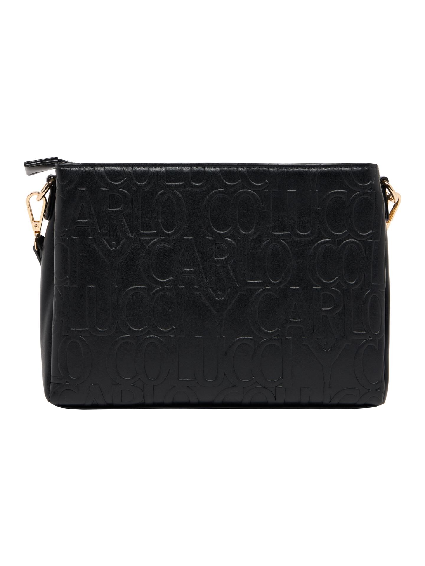 Crossbody bag with embossed logo