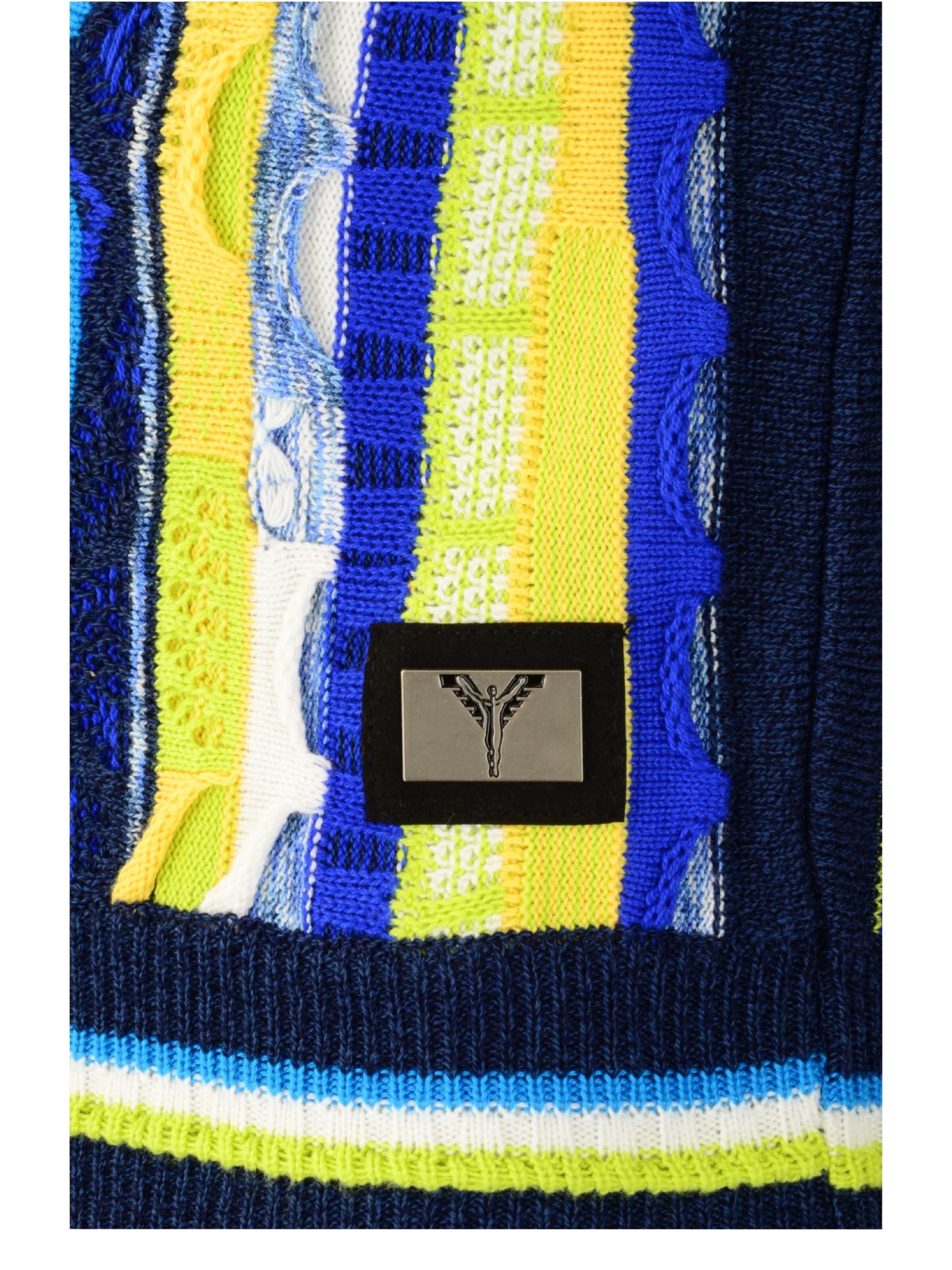  Allover girl cardigan with stand-up collar