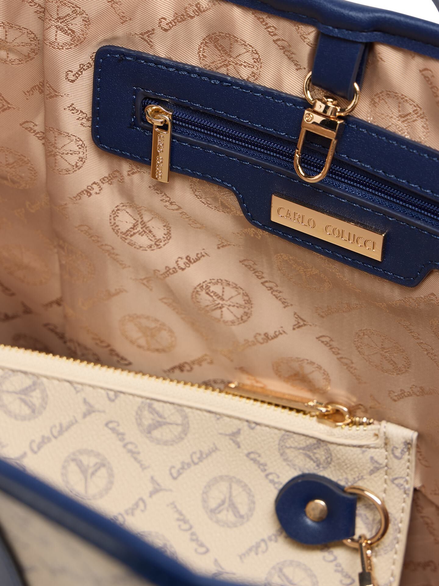 Shopper with logo print