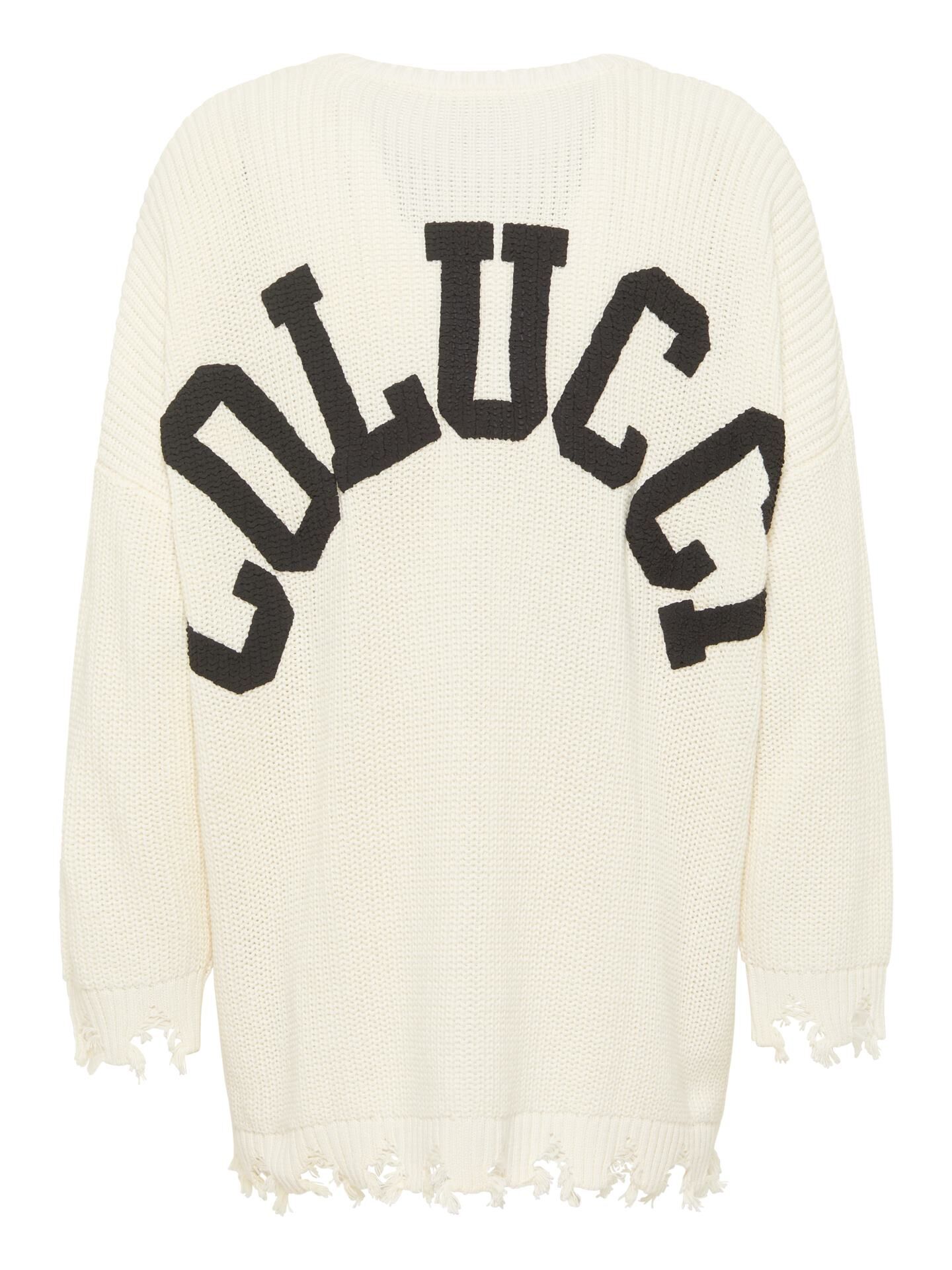 Carlo Colucci Unisex Pullover in Einheitsgröße - Weiß Weiß One Size