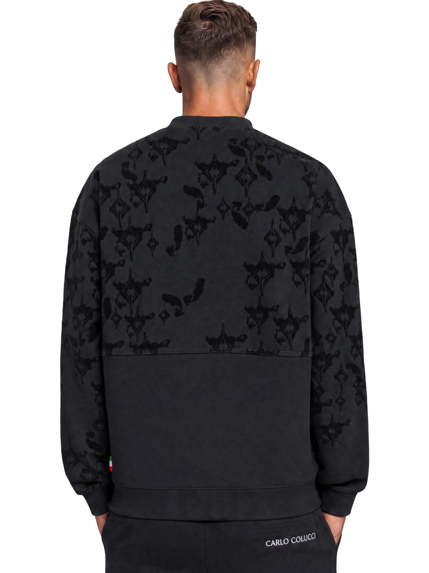  Oversize Troyer mit Flockprint - Soft Impact
