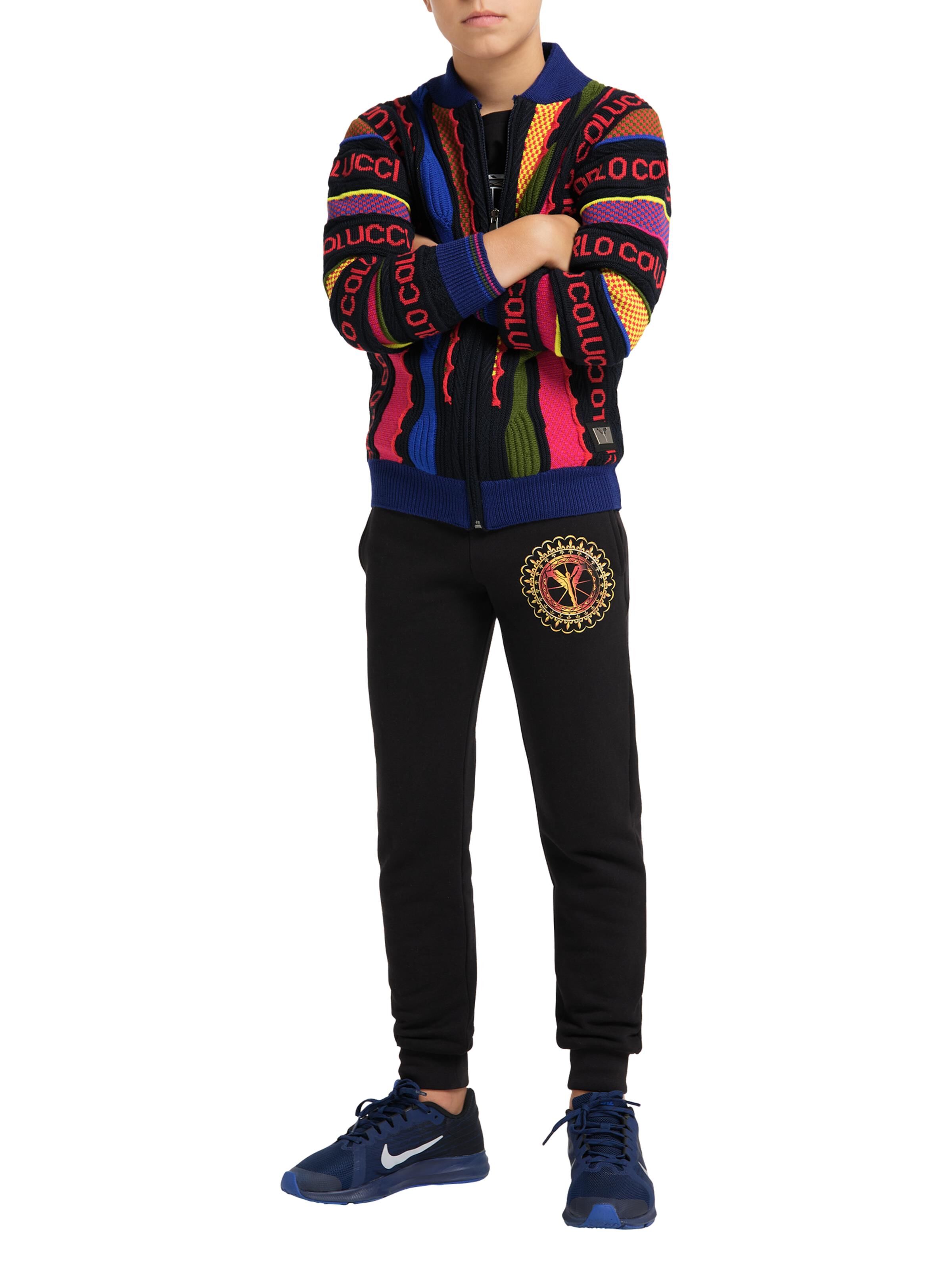  Children jacquard knit cardigan