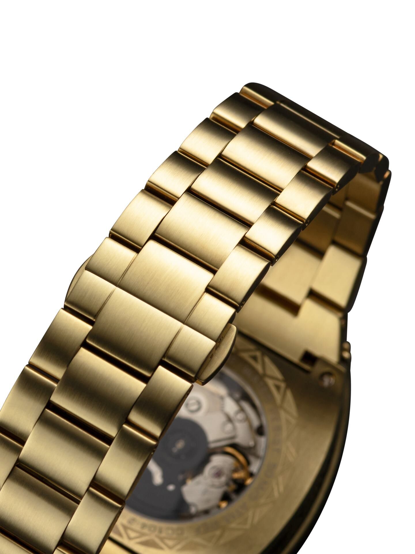 Stainless steel watch with folding clasp | Gold | CC-104-2-72