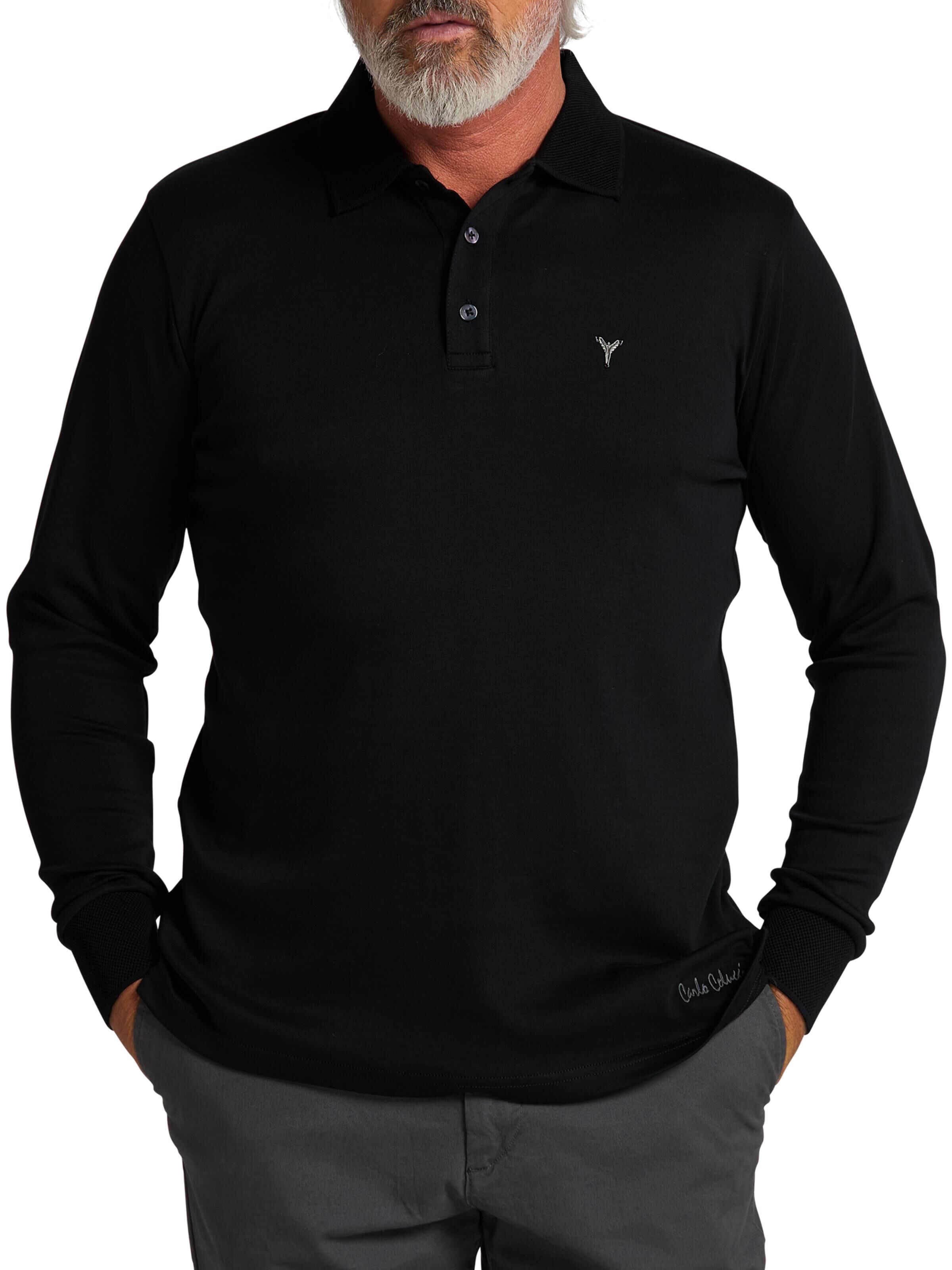  Long-sleeve poloshirt