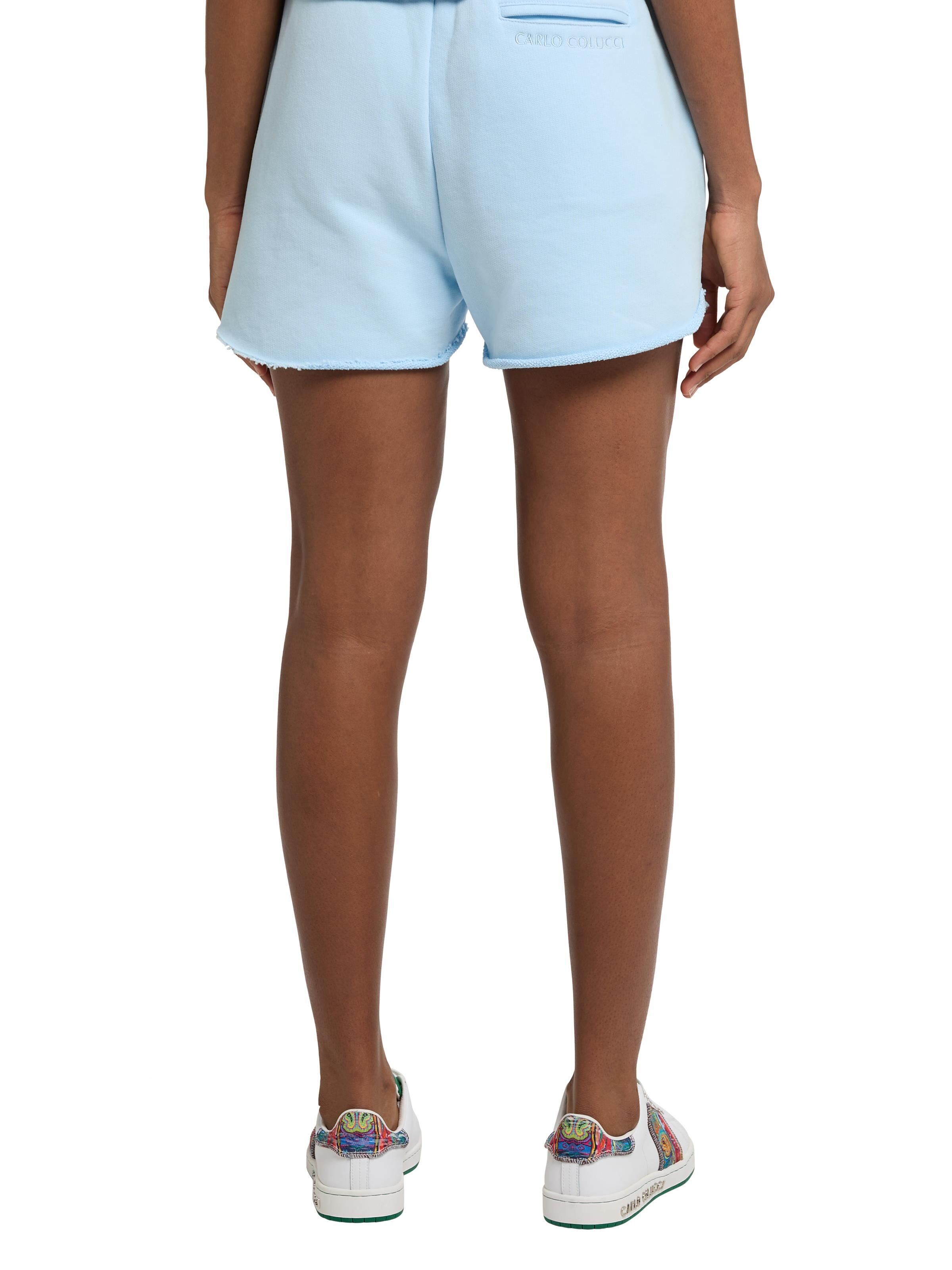 Sweatshort mit Stickerei