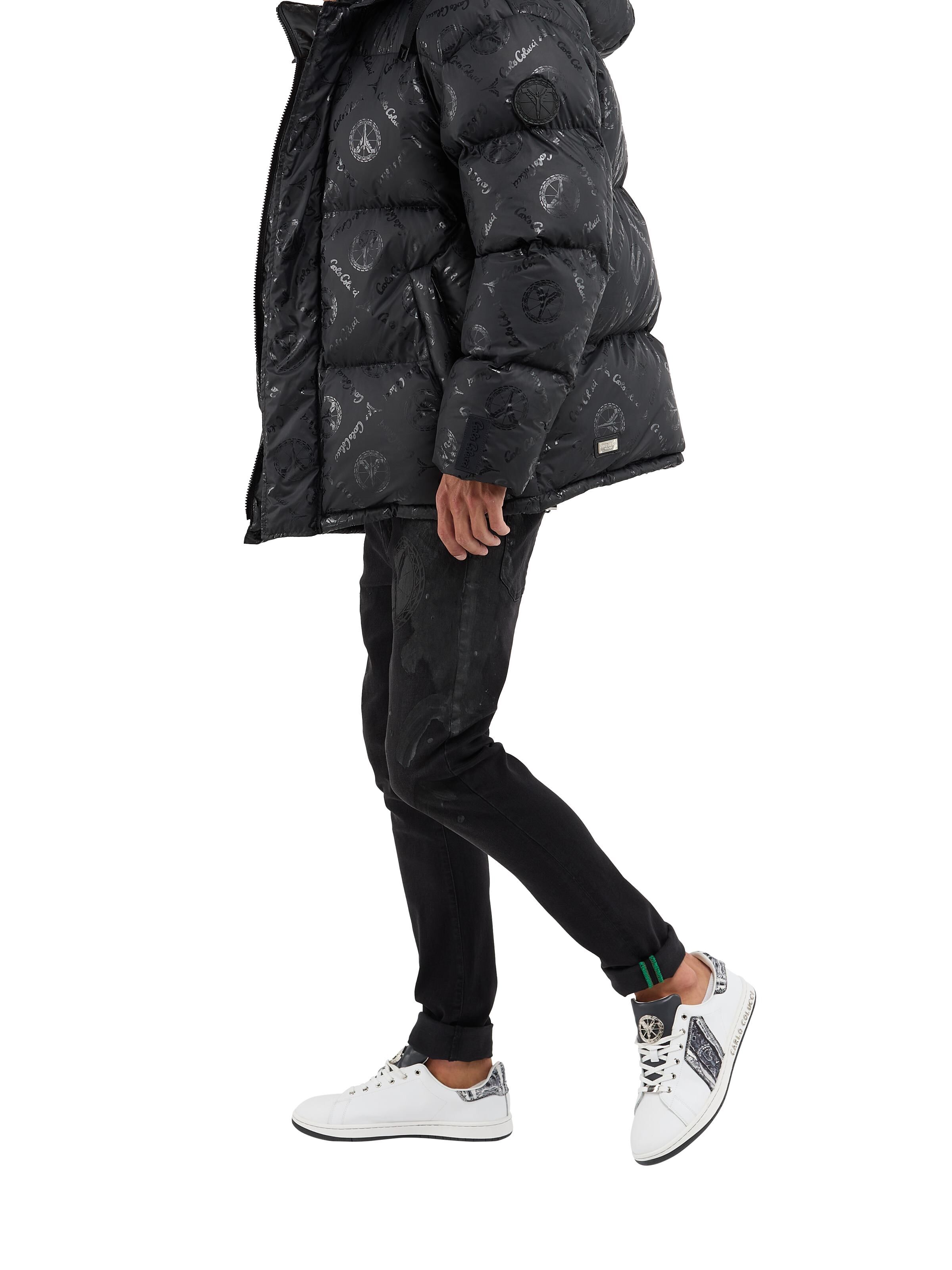 Wattierte Oversize Jacke mit Unique Badge