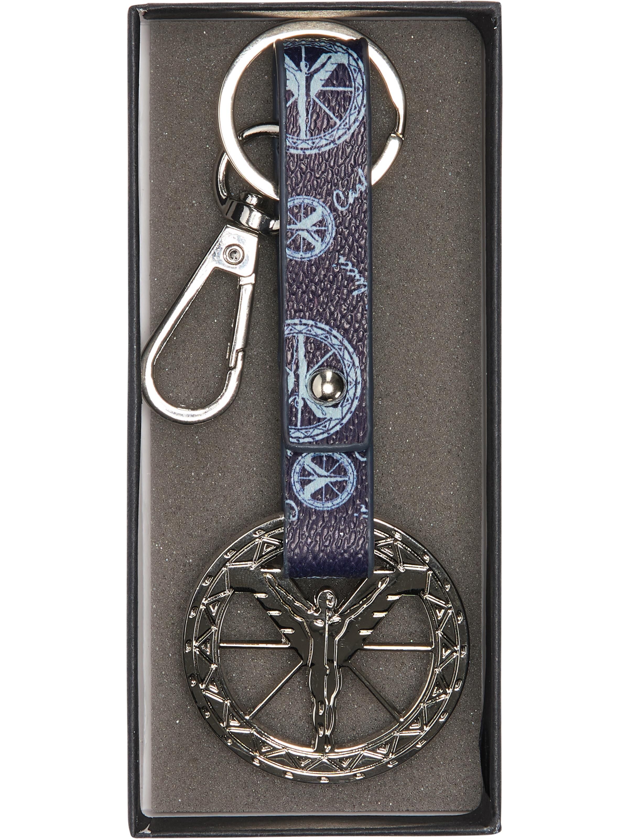 Keyring with logo strap