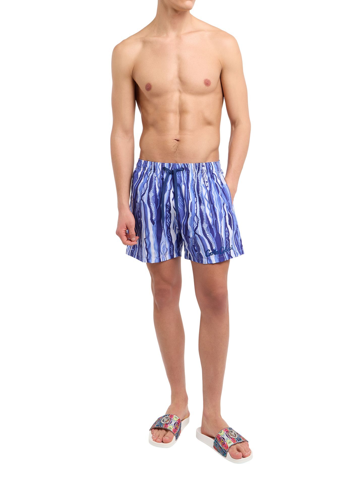  CARLO COLUCCI Swimshort - Signature Knit Print