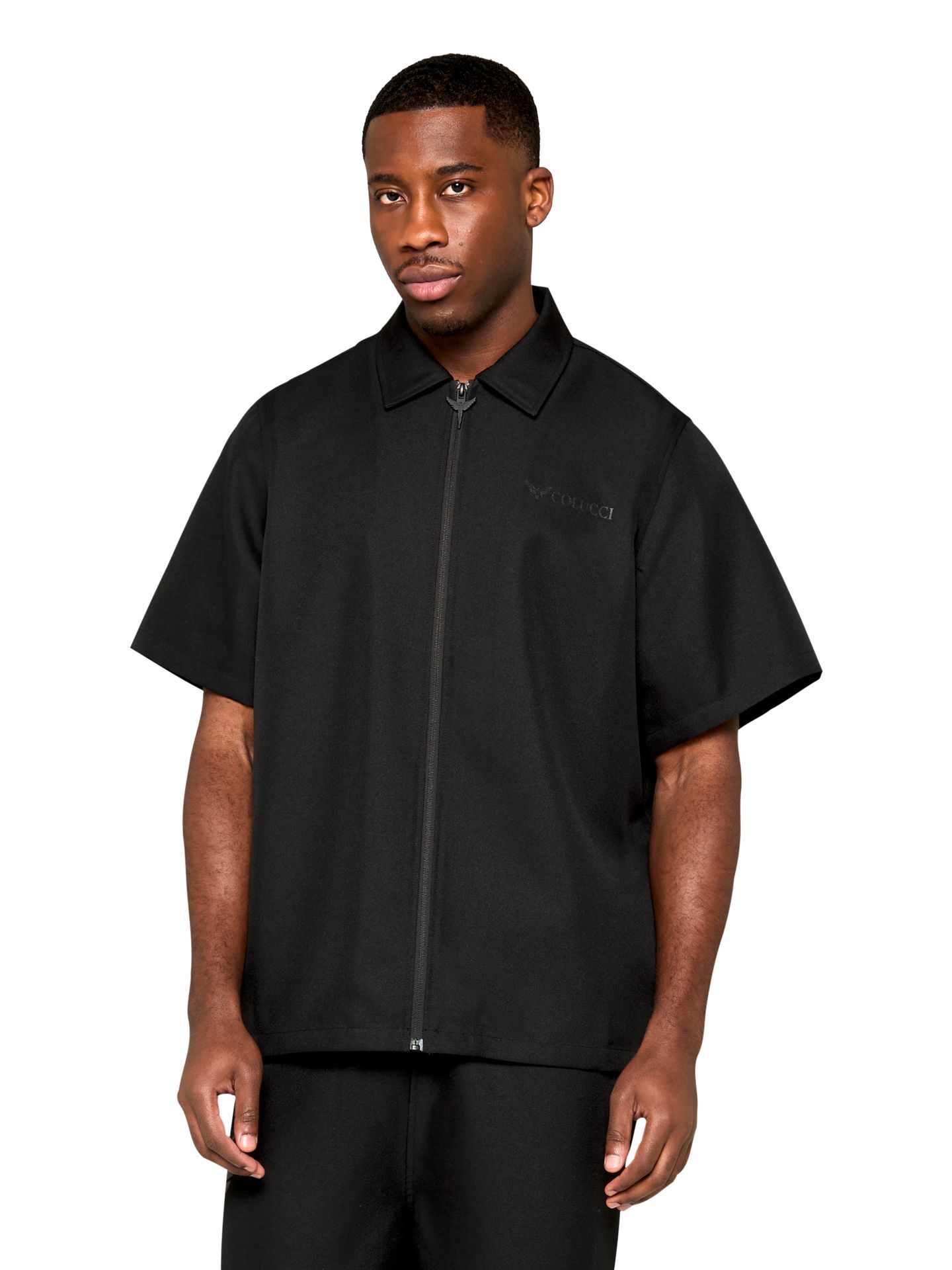  Colucci tech logo zip shirt 