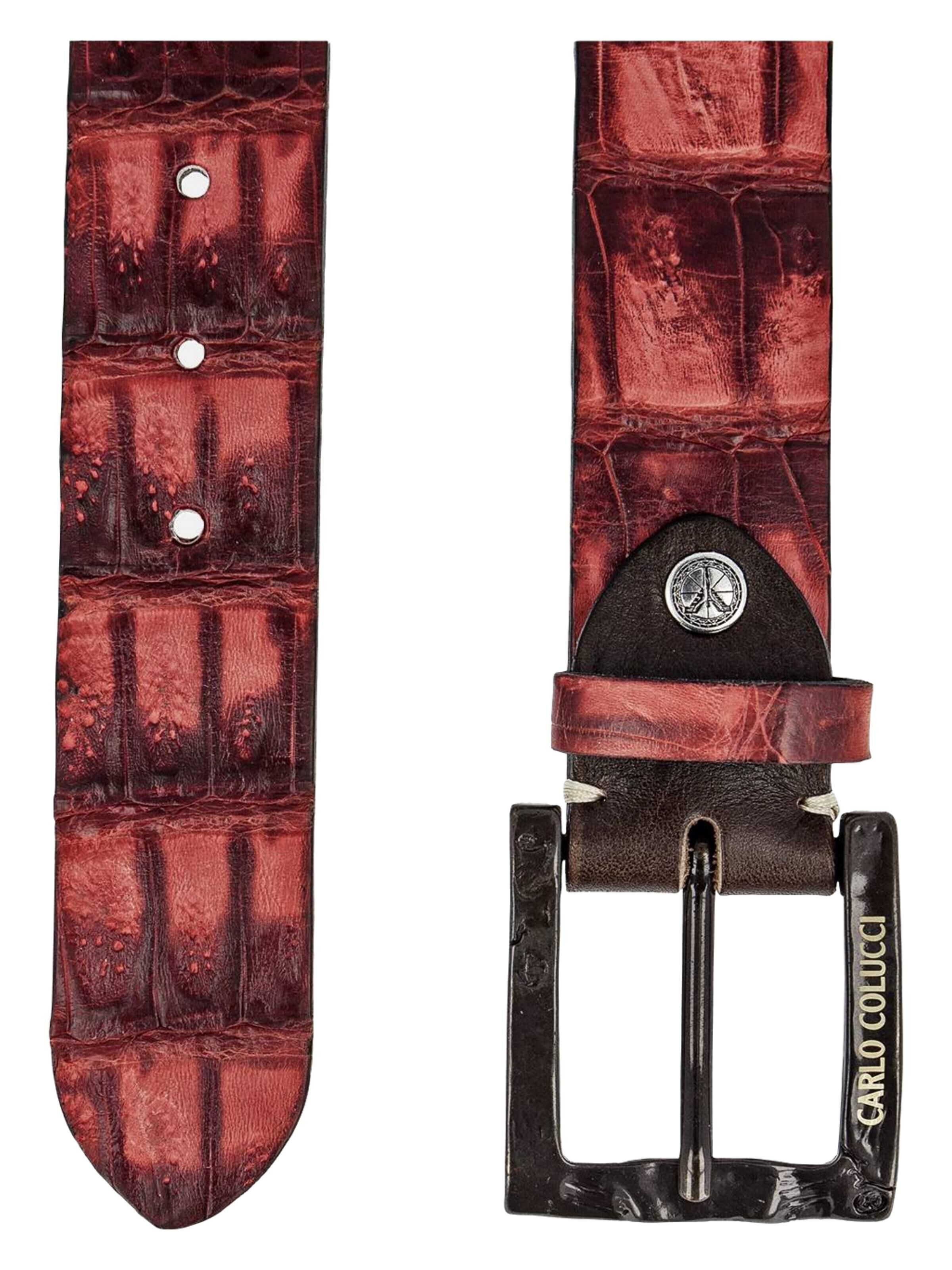  Eleganter Gürtel aus echtem Kaimanleder