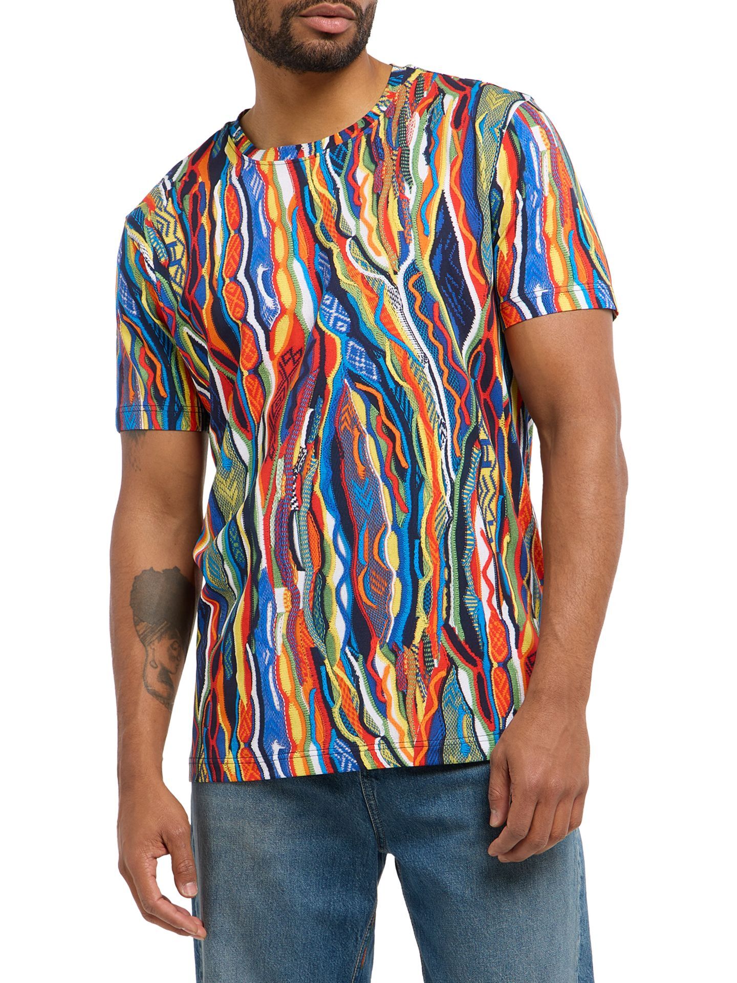  Strickdruck T-Shirt - 3D Knit